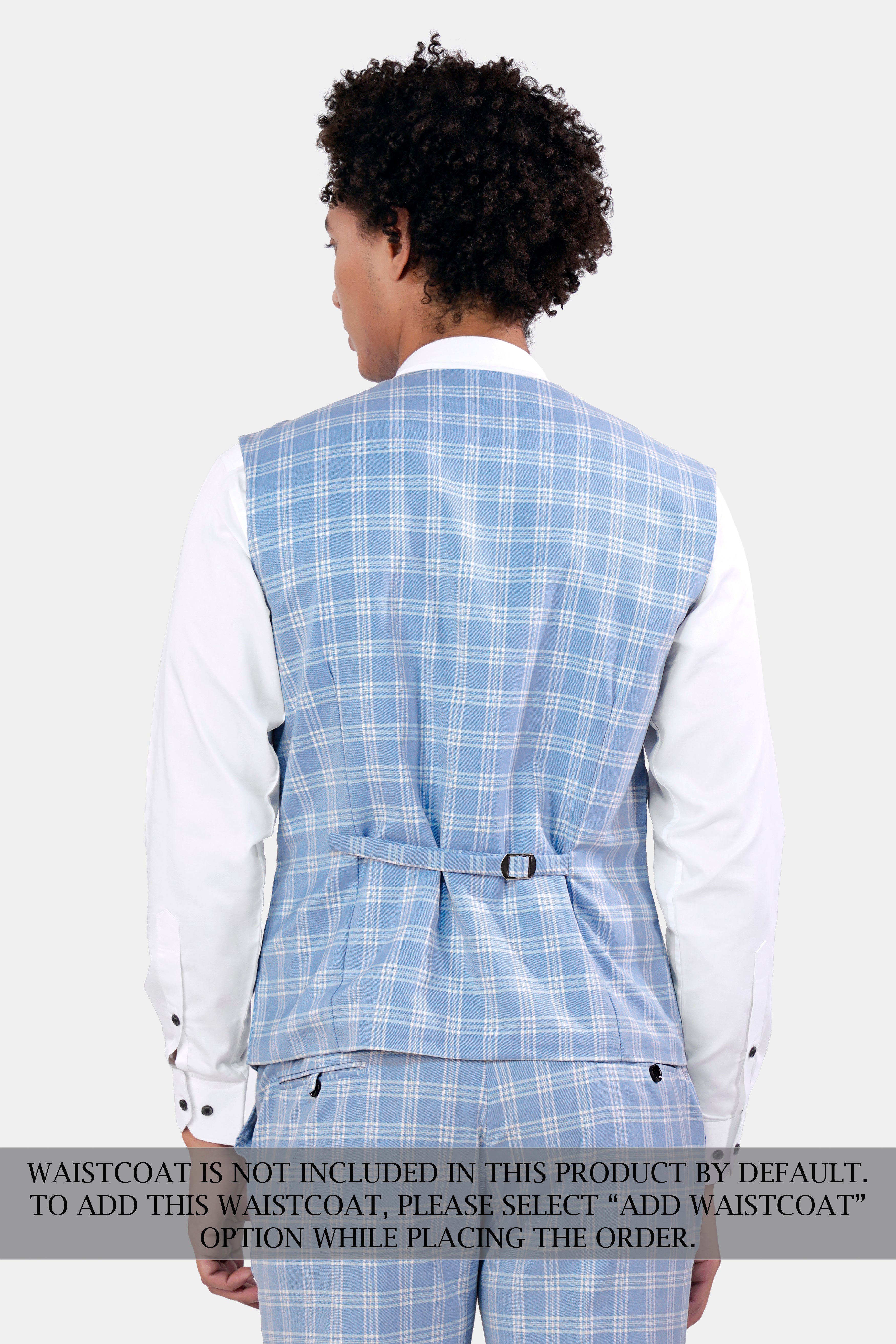 Casper Blue and Brandy Brown Plaid Wool Rich Cross Buttoned Bandhgala Designer Suit ST2959-CBG-D61-36, ST2959-CBG-D61-38, ST2959-CBG-D61-40, ST2959-CBG-D61-42, ST2959-CBG-D61-44, ST2959-CBG-D61-46, ST2959-CBG-D61-48, ST2959-CBG-D61-50, ST2959-CBG-D61-52, ST2959-CBG-D61-54, ST2959-CBG-D61-56, ST2959-CBG-D61-58, ST2959-CBG-D61-60