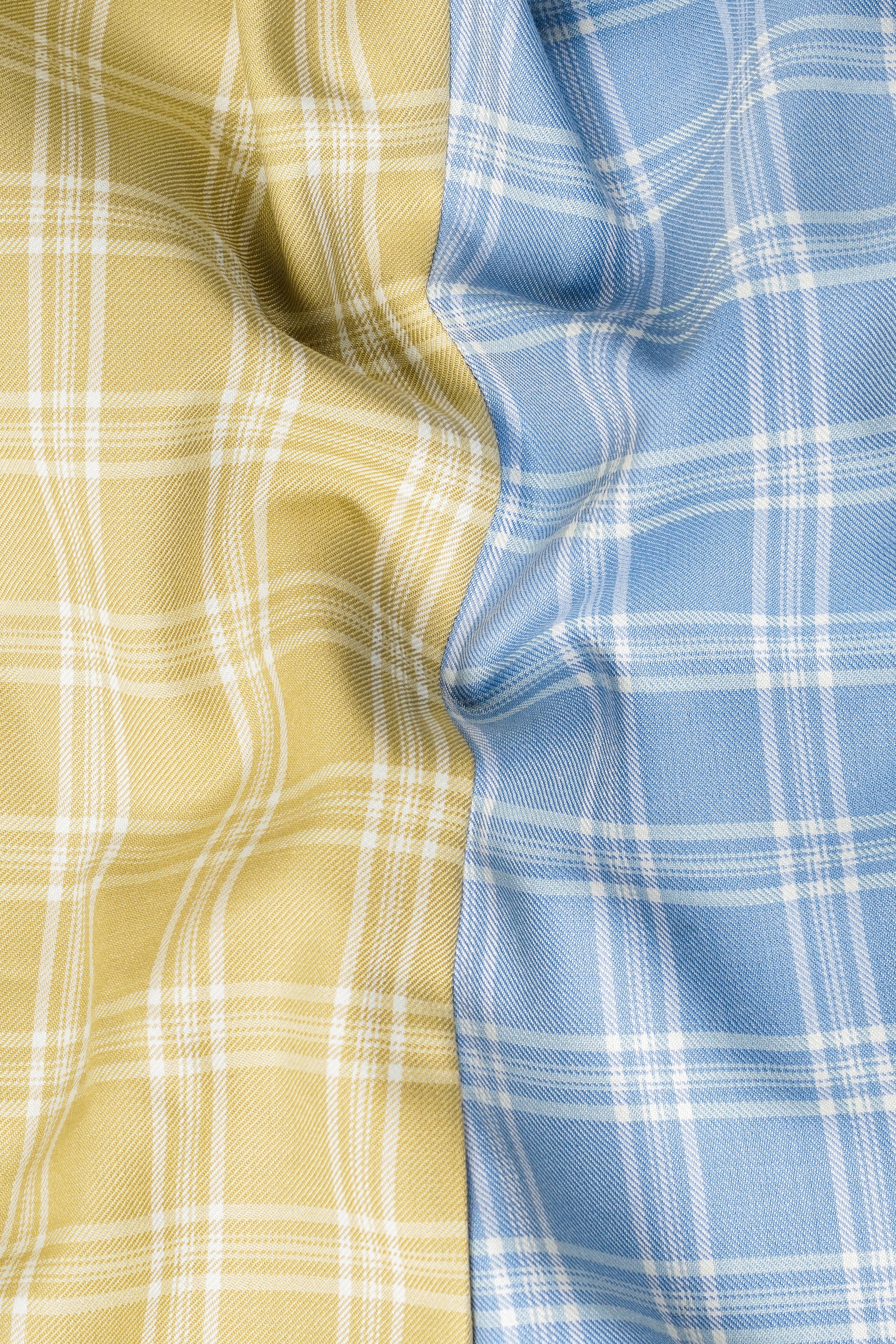 Casper Blue and Brandy Brown Plaid Wool Rich Cross Buttoned Bandhgala Designer Suit ST2959-CBG-D61-36, ST2959-CBG-D61-38, ST2959-CBG-D61-40, ST2959-CBG-D61-42, ST2959-CBG-D61-44, ST2959-CBG-D61-46, ST2959-CBG-D61-48, ST2959-CBG-D61-50, ST2959-CBG-D61-52, ST2959-CBG-D61-54, ST2959-CBG-D61-56, ST2959-CBG-D61-58, ST2959-CBG-D61-60