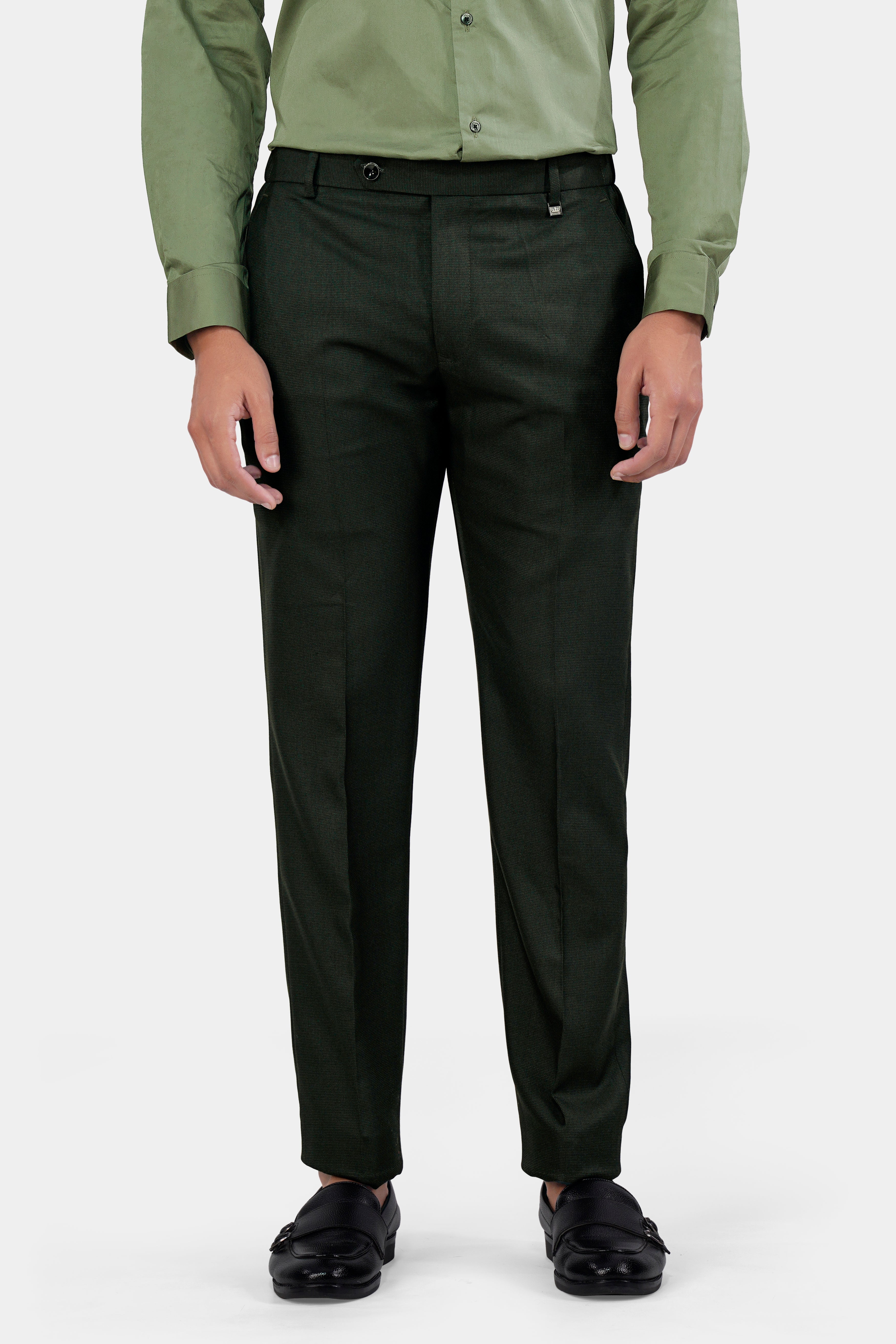 Kaitoke Green Wool Rich Cross Buttoned Bandhgala Suit ST2961-CBG-36, ST2961-CBG-38, ST2961-CBG-40, ST2961-CBG-42, ST2961-CBG-44, ST2961-CBG-46, ST2961-CBG-48, ST2961-CBG-50, ST2961-CBG-52, ST2961-CBG-54, ST2961-CBG-56, ST2961-CBG-58, ST2961-CBG-60