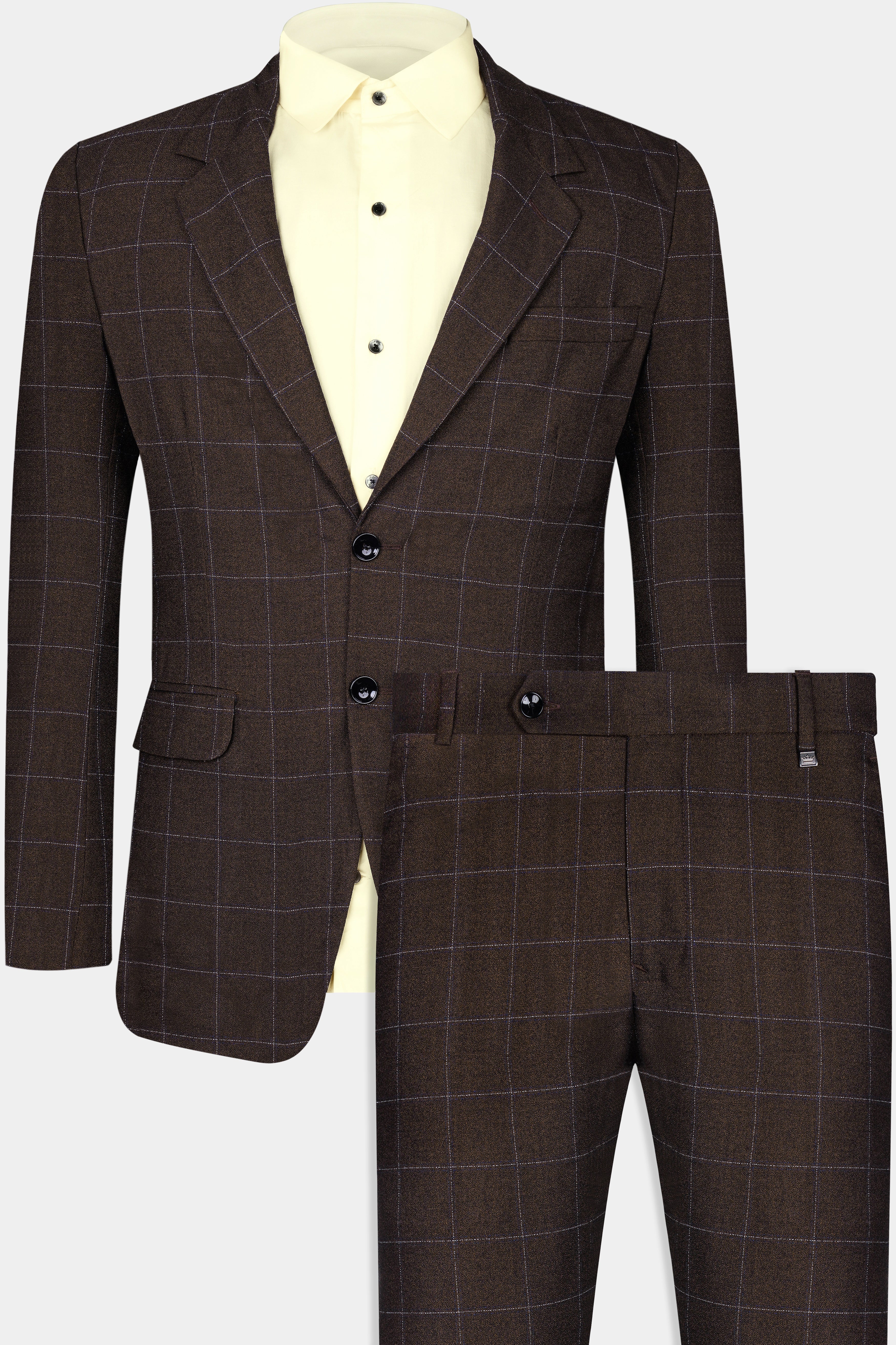 Chicory Brown Windowpane Wool Rich Suit ST2968-SB-36, ST2968-SB-38, ST2968-SB-40, ST2968-SB-42, ST2968-SB-44, ST2968-SB-46, ST2968-SB-48, ST2968-SB-50, ST2968-SB-52, ST2968-SB-54, ST2968-SB-56, ST2968-SB-58, ST2968-SB-60