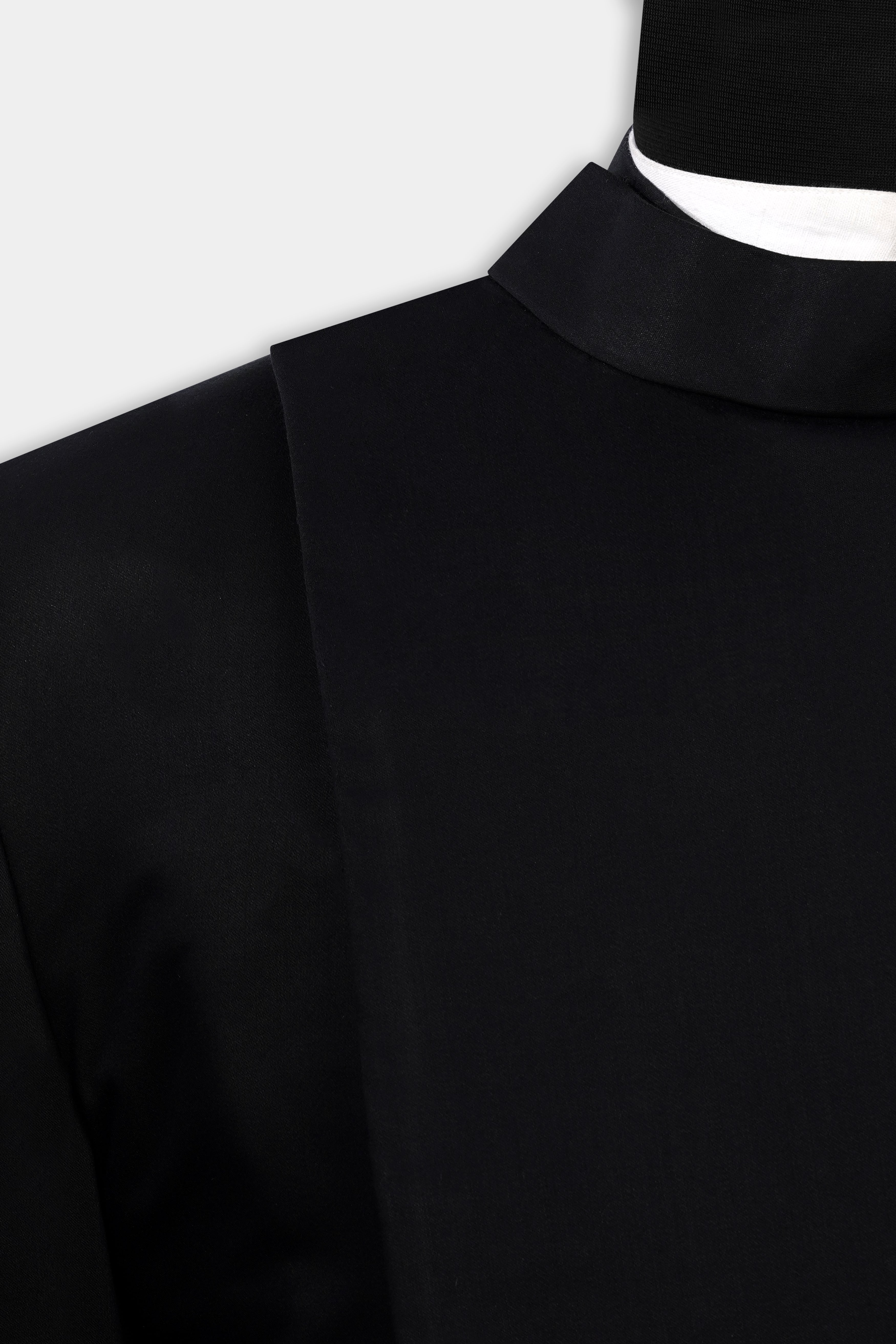 Jade Black Wool Rich Bandhgala Designer Suit ST2979-D174-36, ST2979-D174-38, ST2979-D174-40, ST2979-D174-42, ST2979-D174-44, ST2979-D174-46, ST2979-D174-48, ST2979-D174-50, ST2979-D174-52, ST2979-D174-54, ST2979-D174-56, ST2979-D174-58, ST2979-D174-60