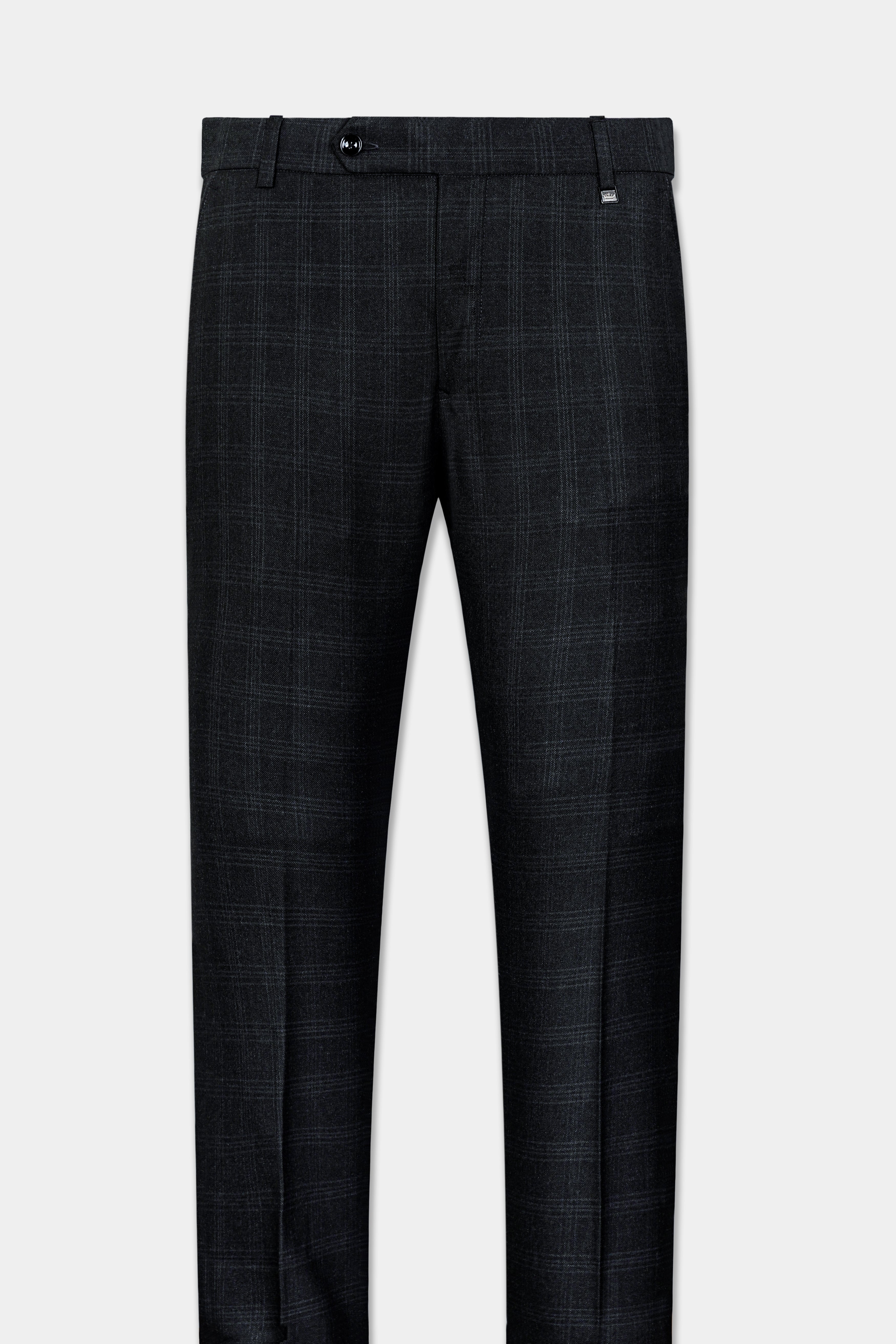 Onyx Black Subtle Checkered Wool Rich Double Breasted Suit ST2999-DB-36, ST2999-DB-38, ST2999-DB-40, ST2999-DB-42, ST2999-DB-44, ST2999-DB-46, ST2999-DB-48, ST2999-DB-50, ST2999-DB-52, ST2999-DB-54, ST2999-DB-56, ST2999-DB-58, ST2999-DB-60