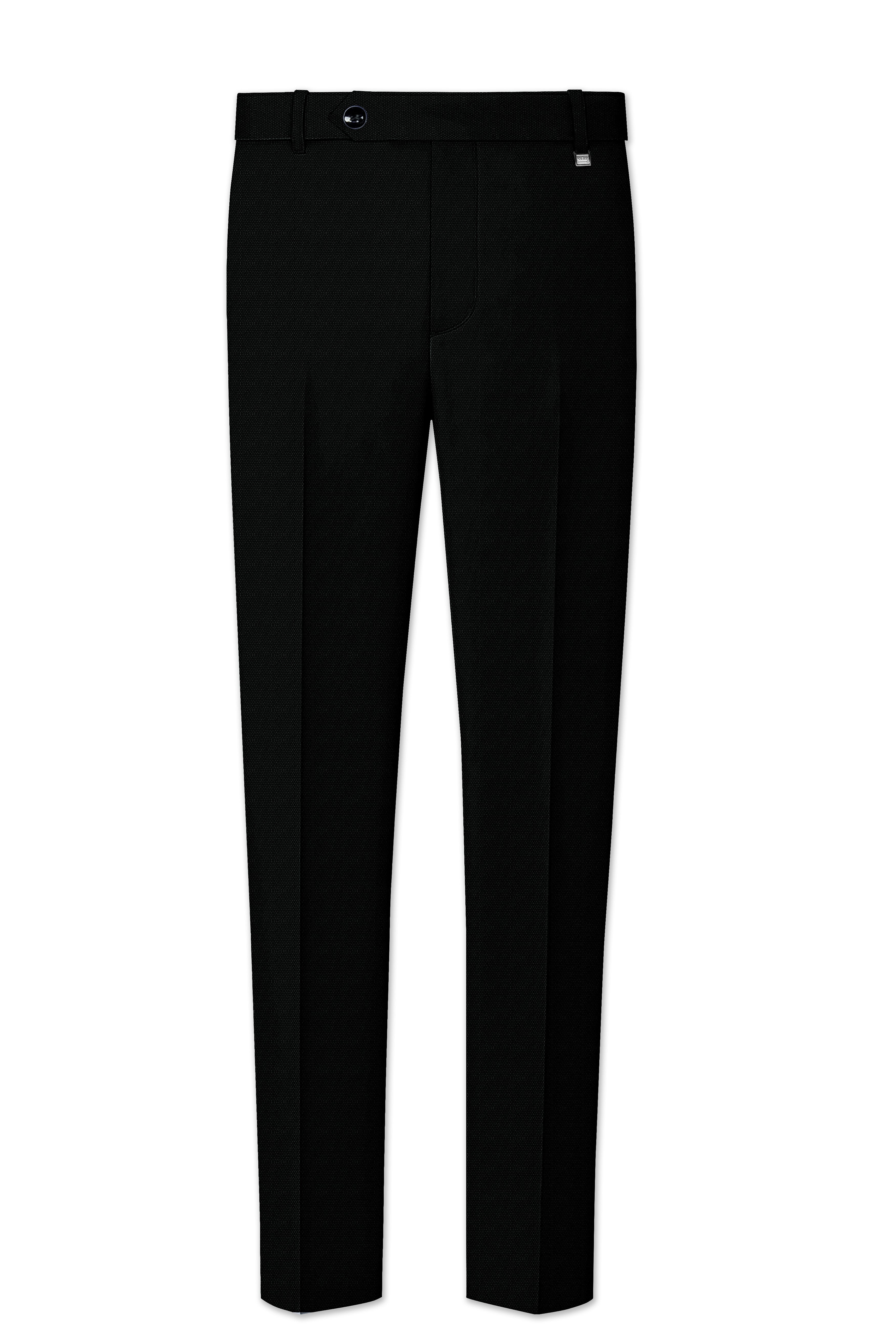 Jade Black Wool Rich Single Breasted Suit