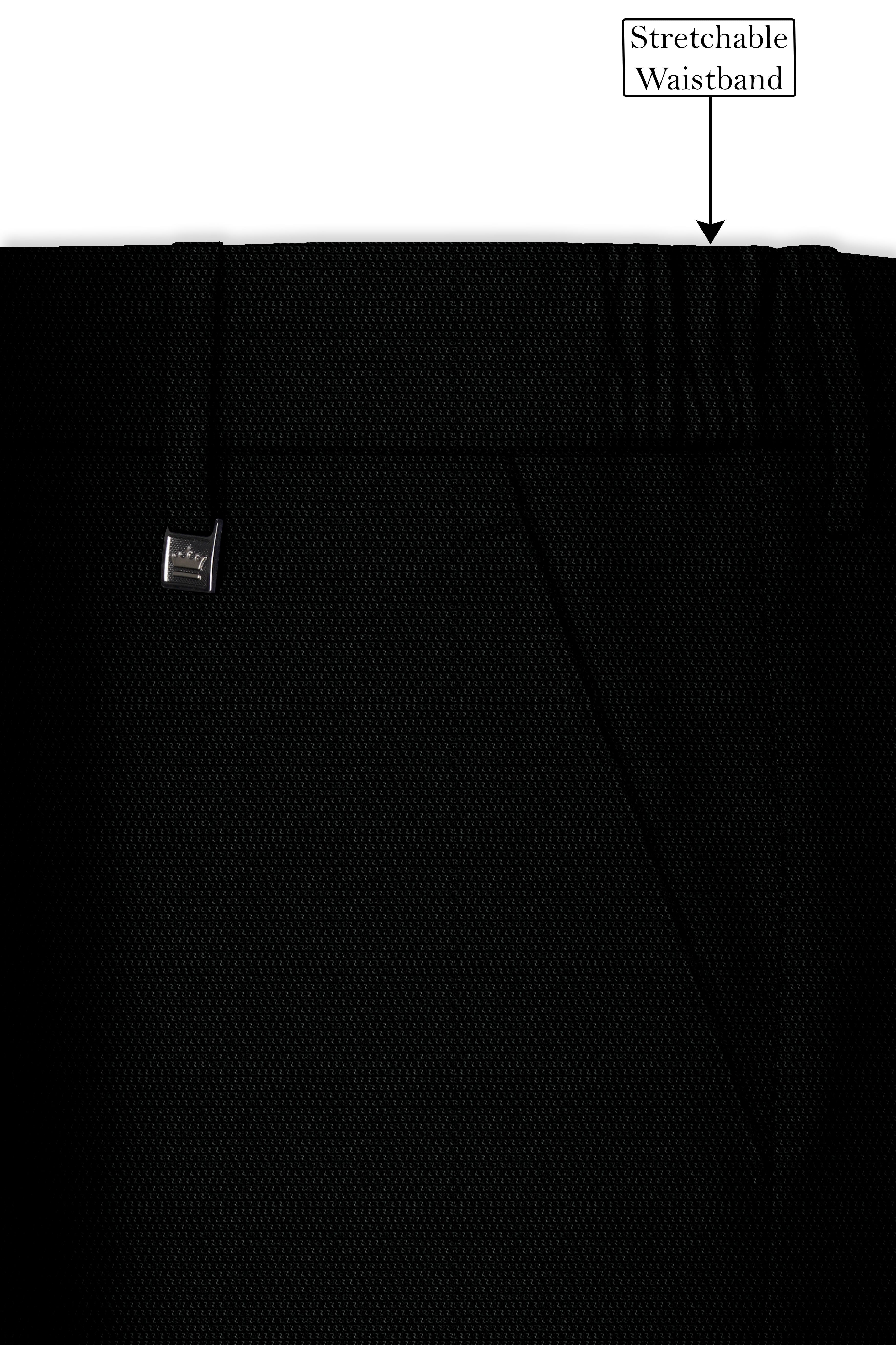 Jade Black Wool Rich Single Breasted Suit