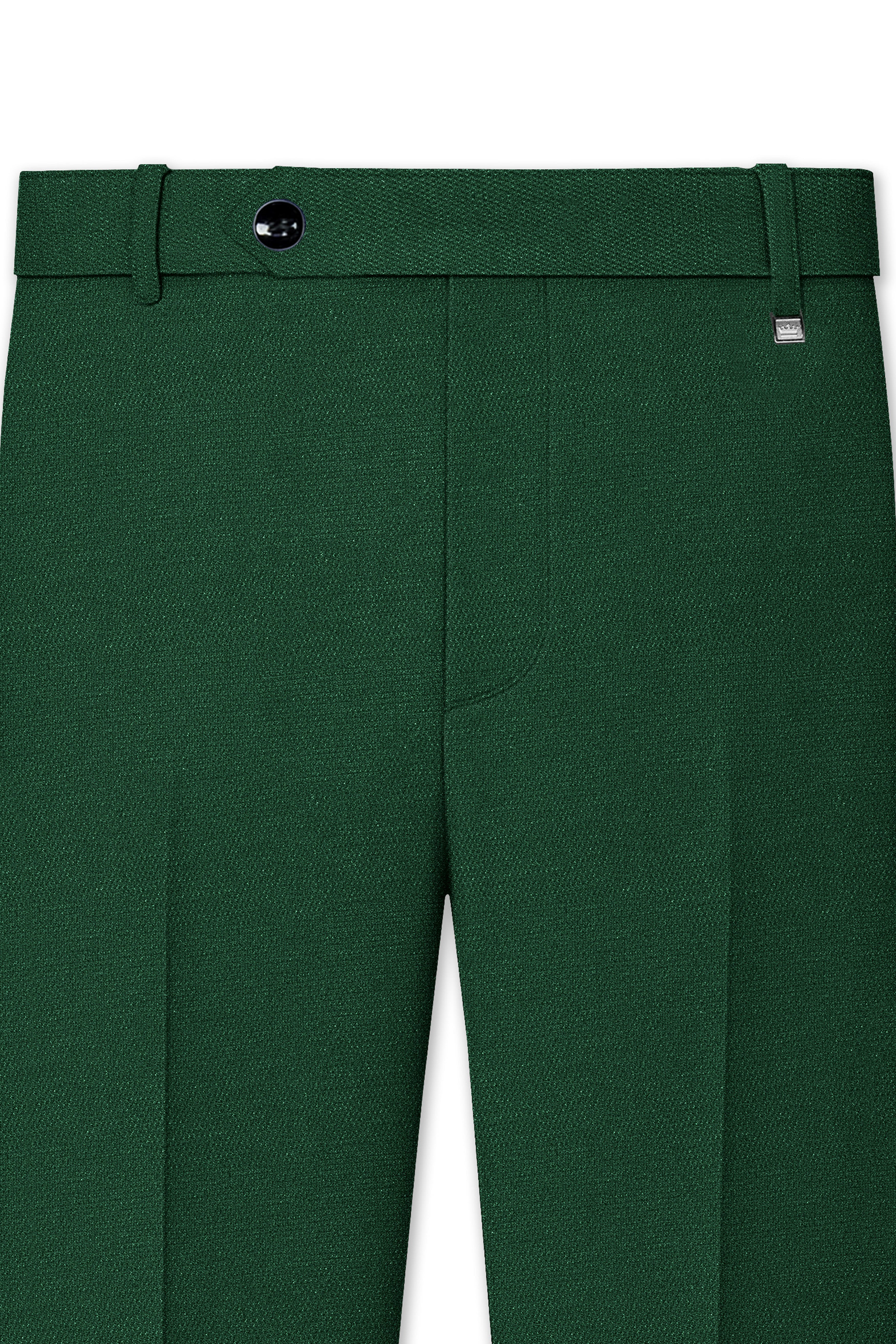 Basil Green Wool Rich Double-Breasted Suit
