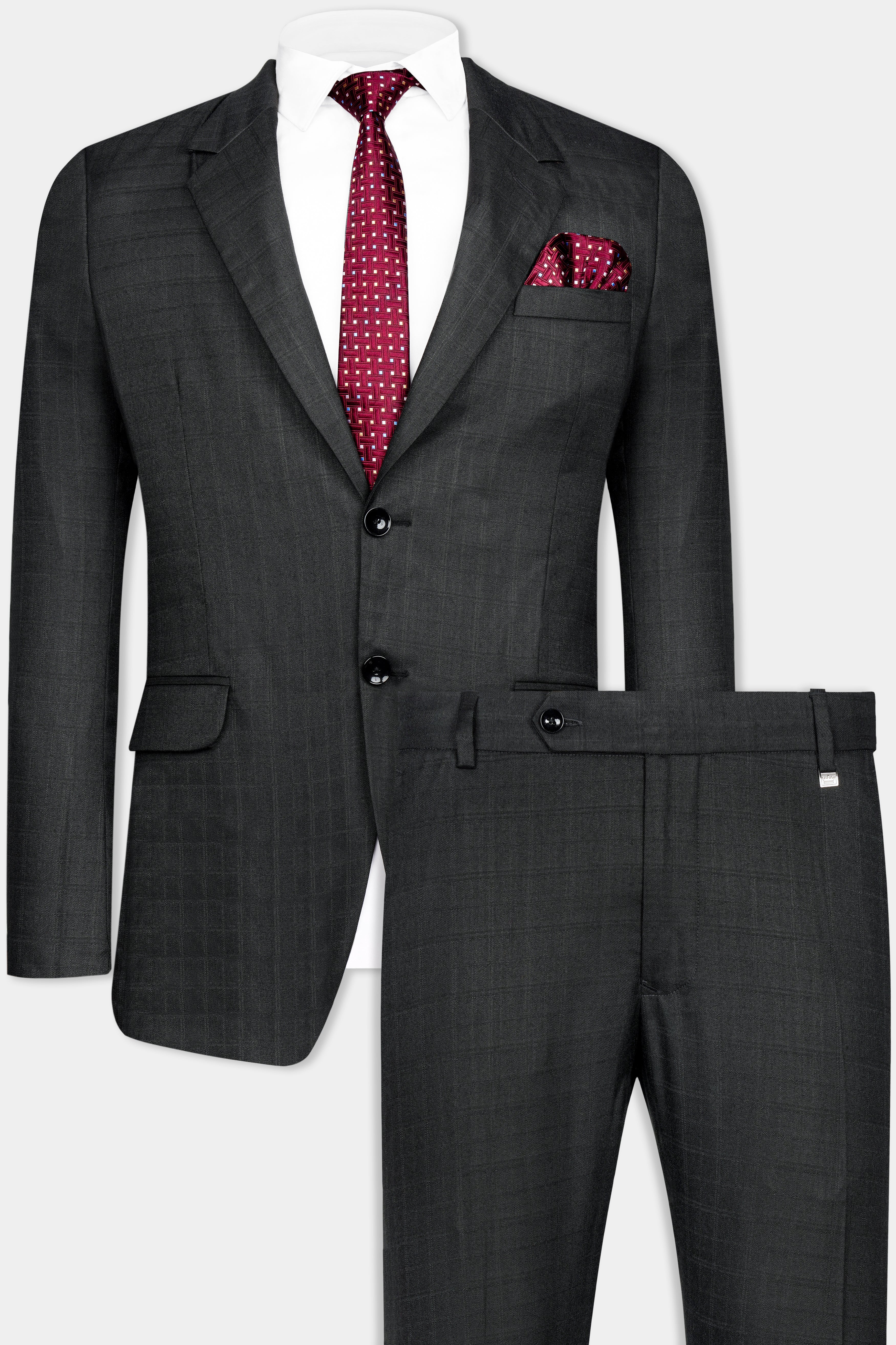 Abbey Gray Subtle Checkered Wool Rich Suit ST3053-SB-36, ST3053-SB-38, ST3053-SB-40, ST3053-SB-42, ST3053-SB-44, ST3053-SB-46, ST3053-SB-48, ST3053-SB-50, ST3053-SB-52, ST3053-SB-54, ST3053-SB-56, ST3053-SB-58, ST3053-SB-60