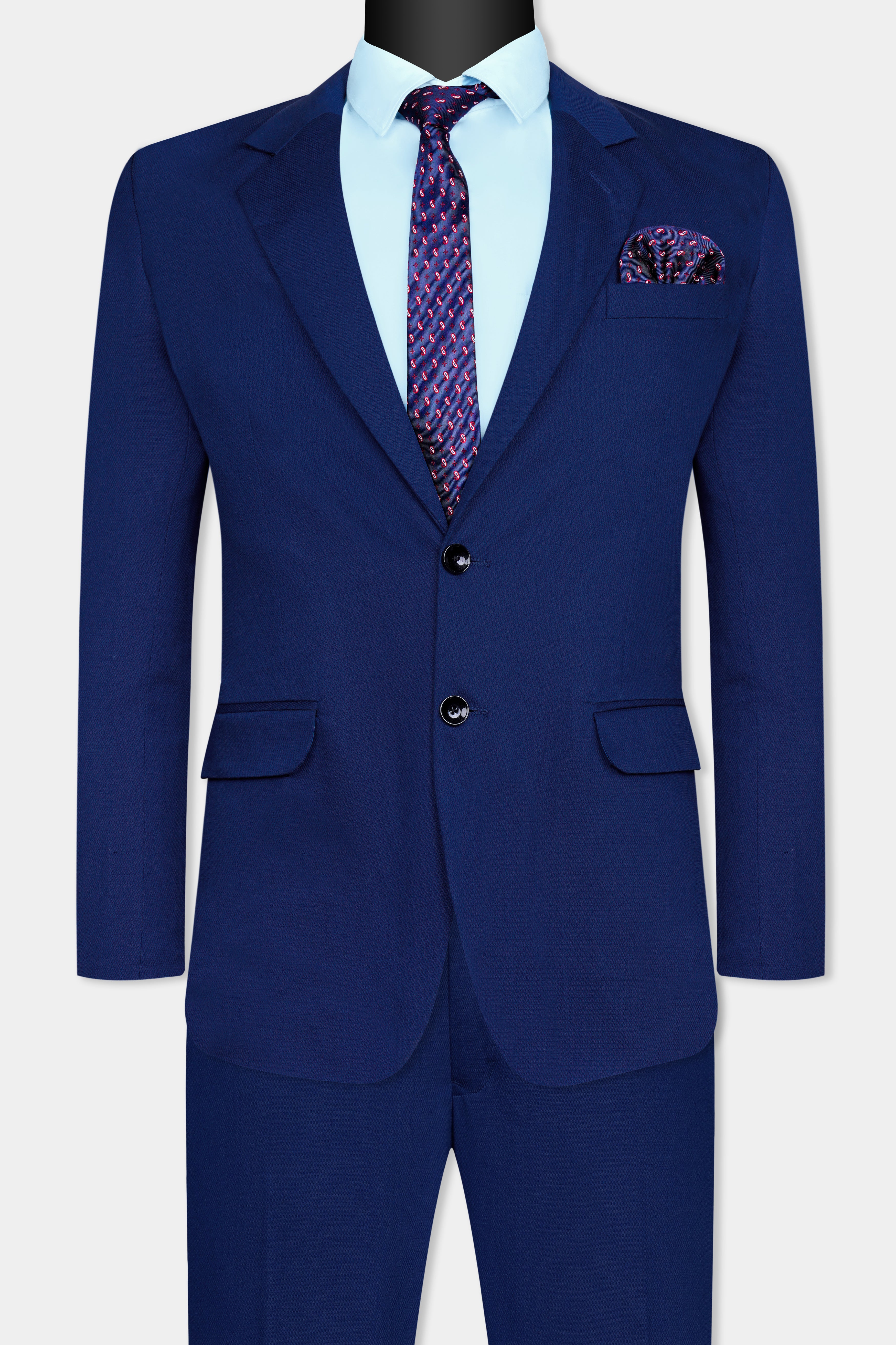 Downriver Blue Wool Rich Single Breasted Suit ST3056-SB-36, ST3056-SB-38, ST3056-SB-40, ST3056-SB-42, ST3056-SB-44, ST3056-SB-46, ST3056-SB-48, ST3056-SB-50, ST3056-SB-52, ST3056-SB-54, ST3056-SB-56, ST3056-SB-58, ST3056-SB-60