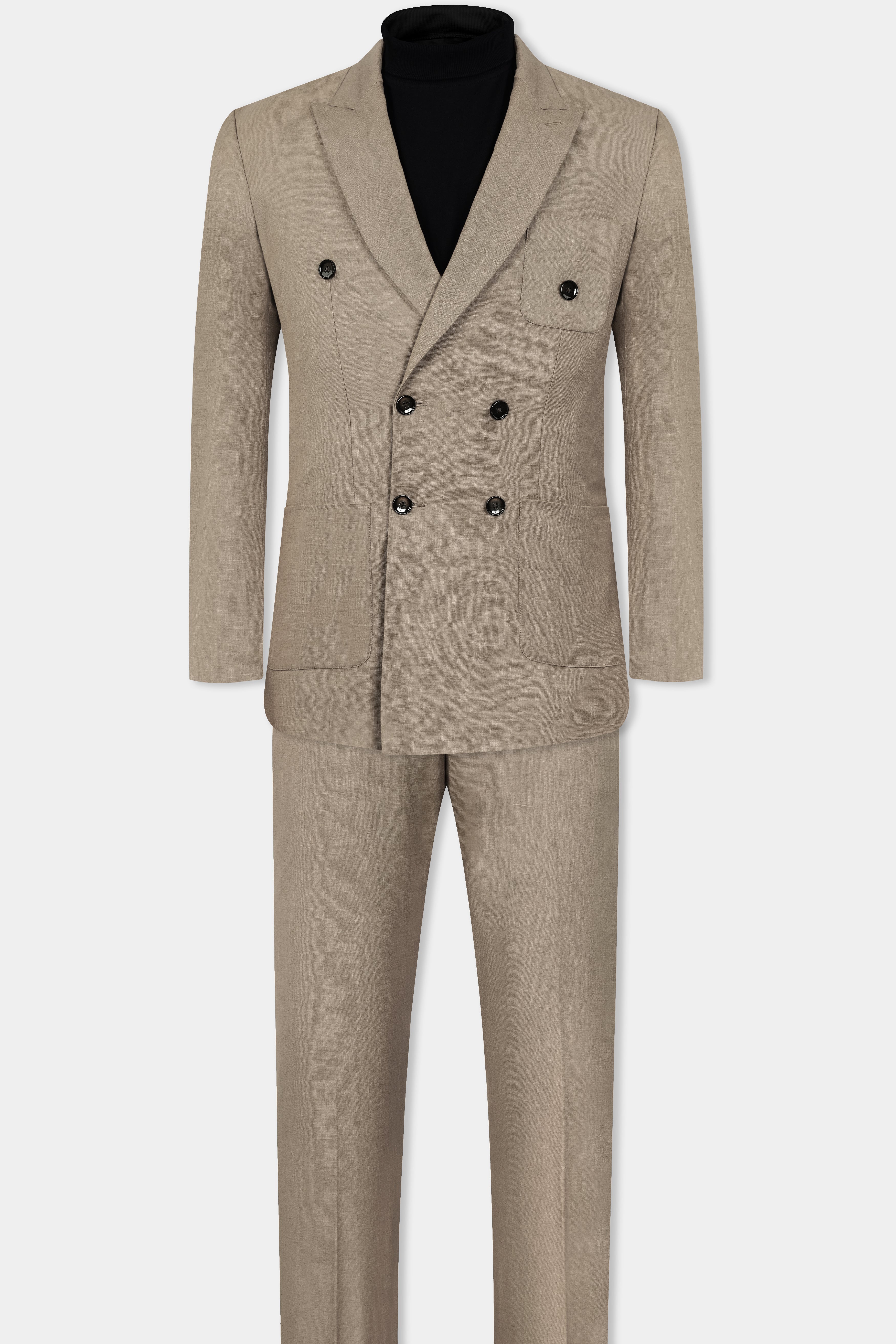 Oyster Brown Luxurious Linen Double Breasted Sports Suit ST3118-DB-PP-36, ST3118-DB-PP-38, ST3118-DB-PP-40, ST3118-DB-PP-42, ST3118-DB-PP-44, ST3118-DB-PP-46, ST3118-DB-PP-48, ST3118-DB-PP-50, ST3118-DB-PP-52, ST3118-DB-PP-54, ST3118-DB-PP-56, ST3118-DB-PP-58, ST3118-DB-PP-60
