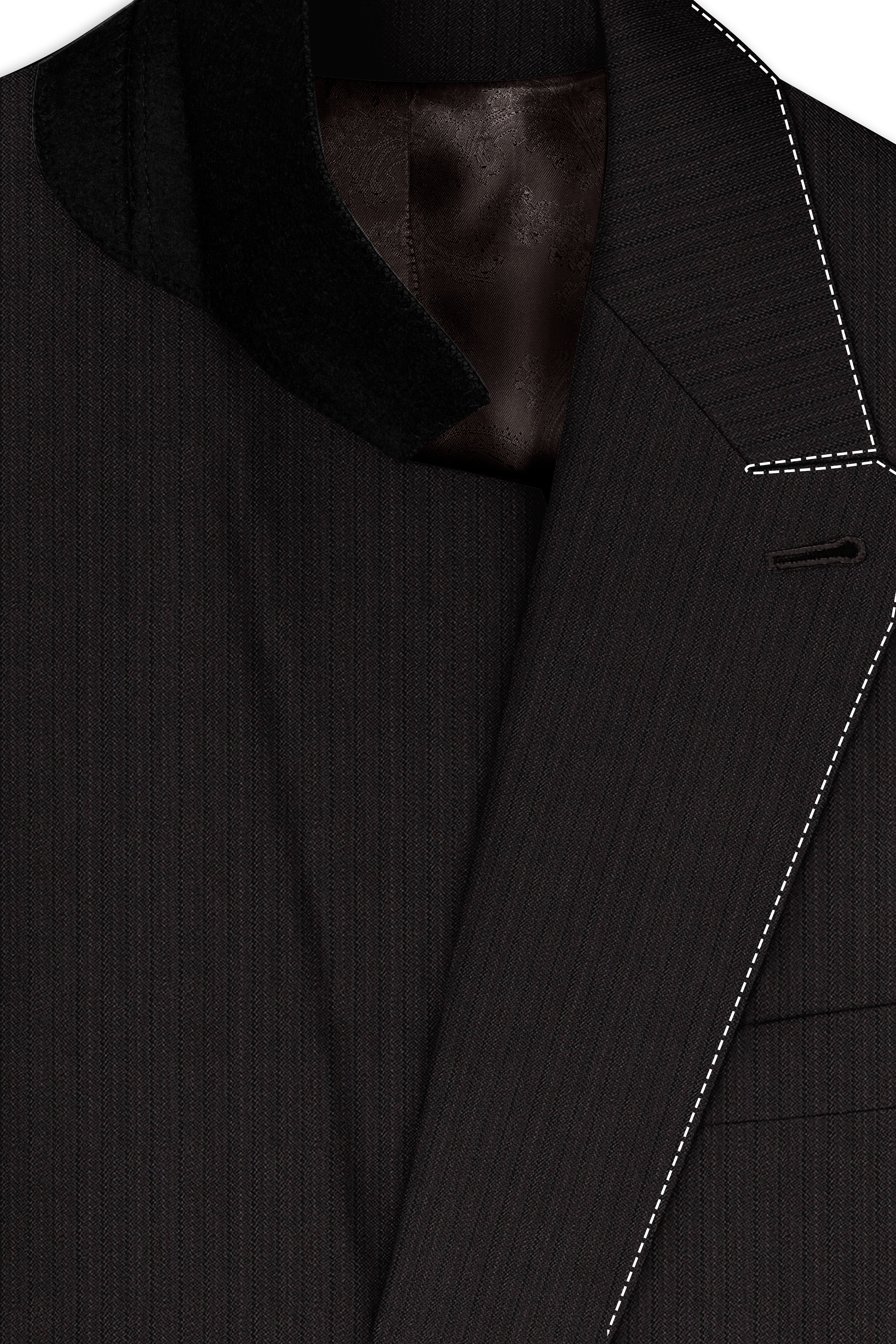 Iridium Gray Hand Stitched Lapels Wool Rich Double Breasted Designer Suit