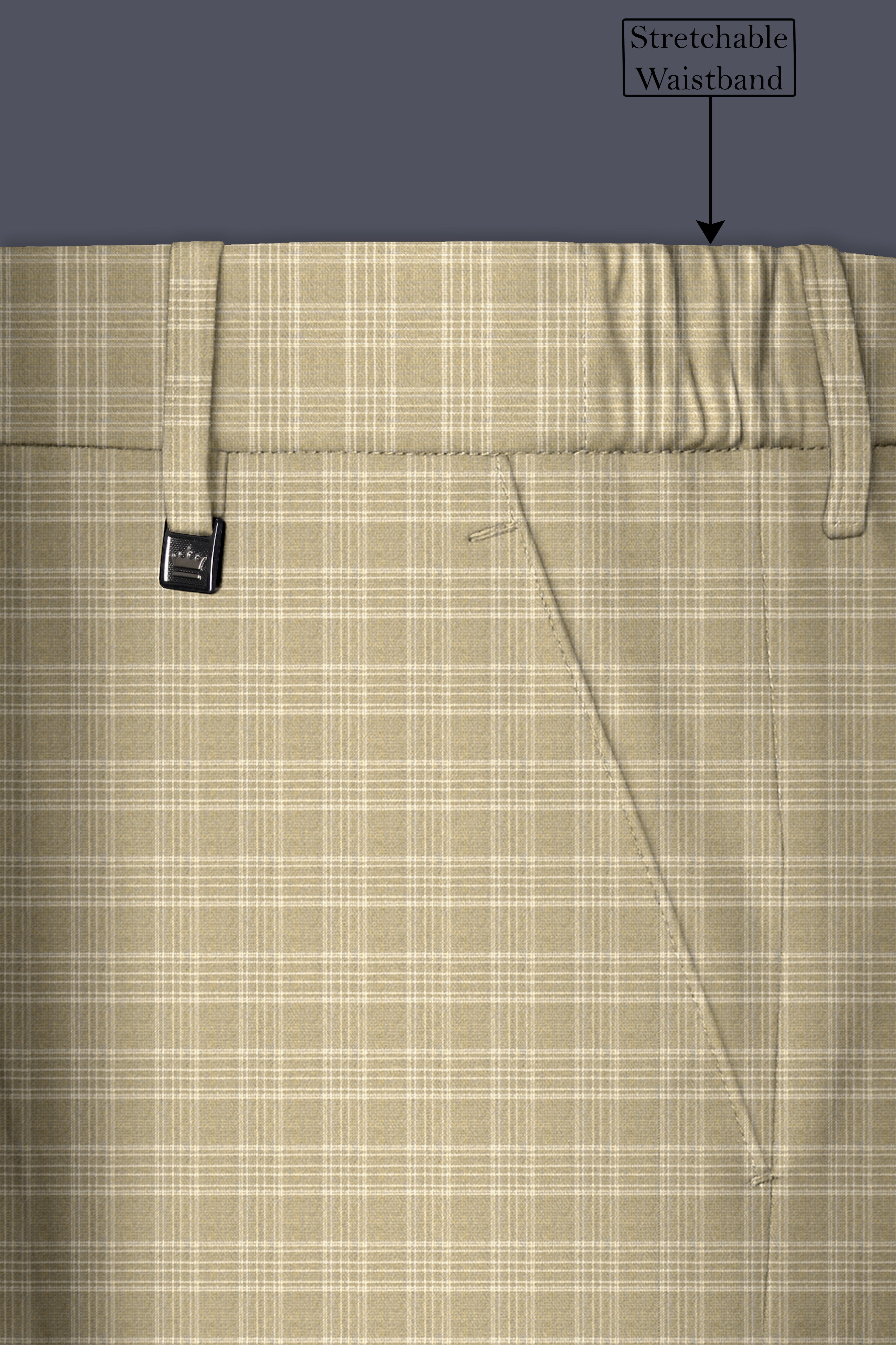 Oyster Brown Plaid Wool Rich Suit