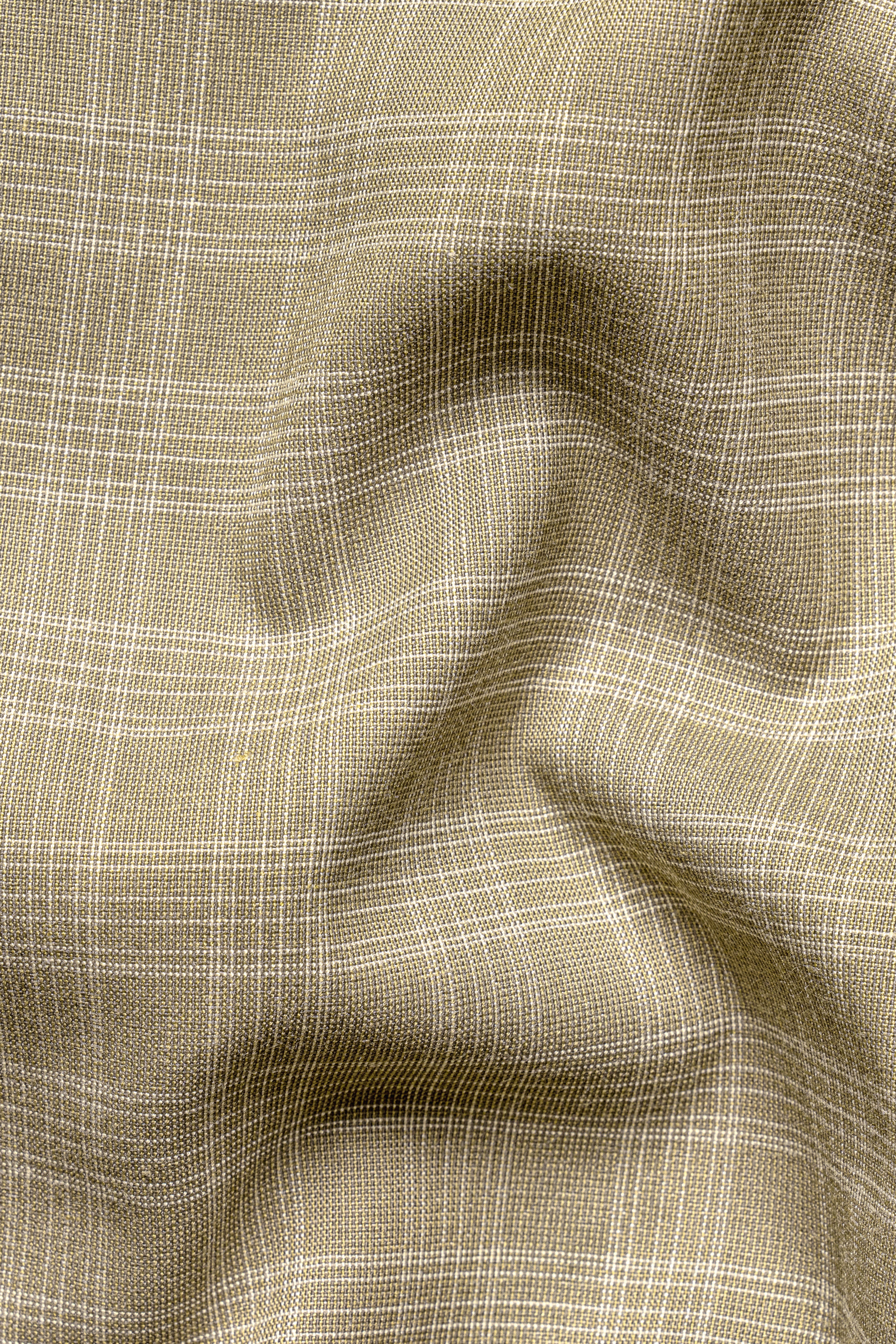 Oyster Brown Plaid Wool Rich Suit