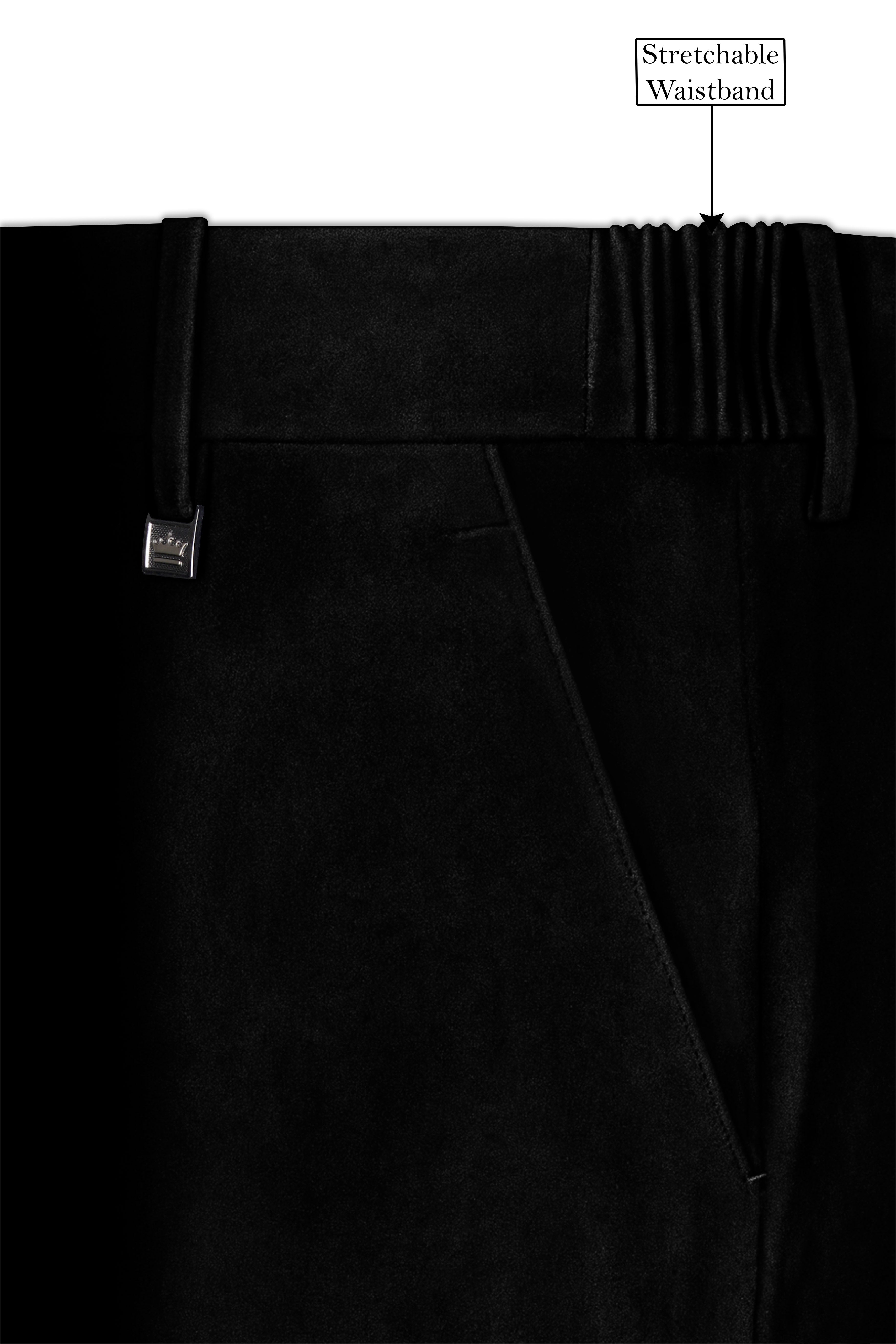 Jade Black Velvet Tuxedo Suit