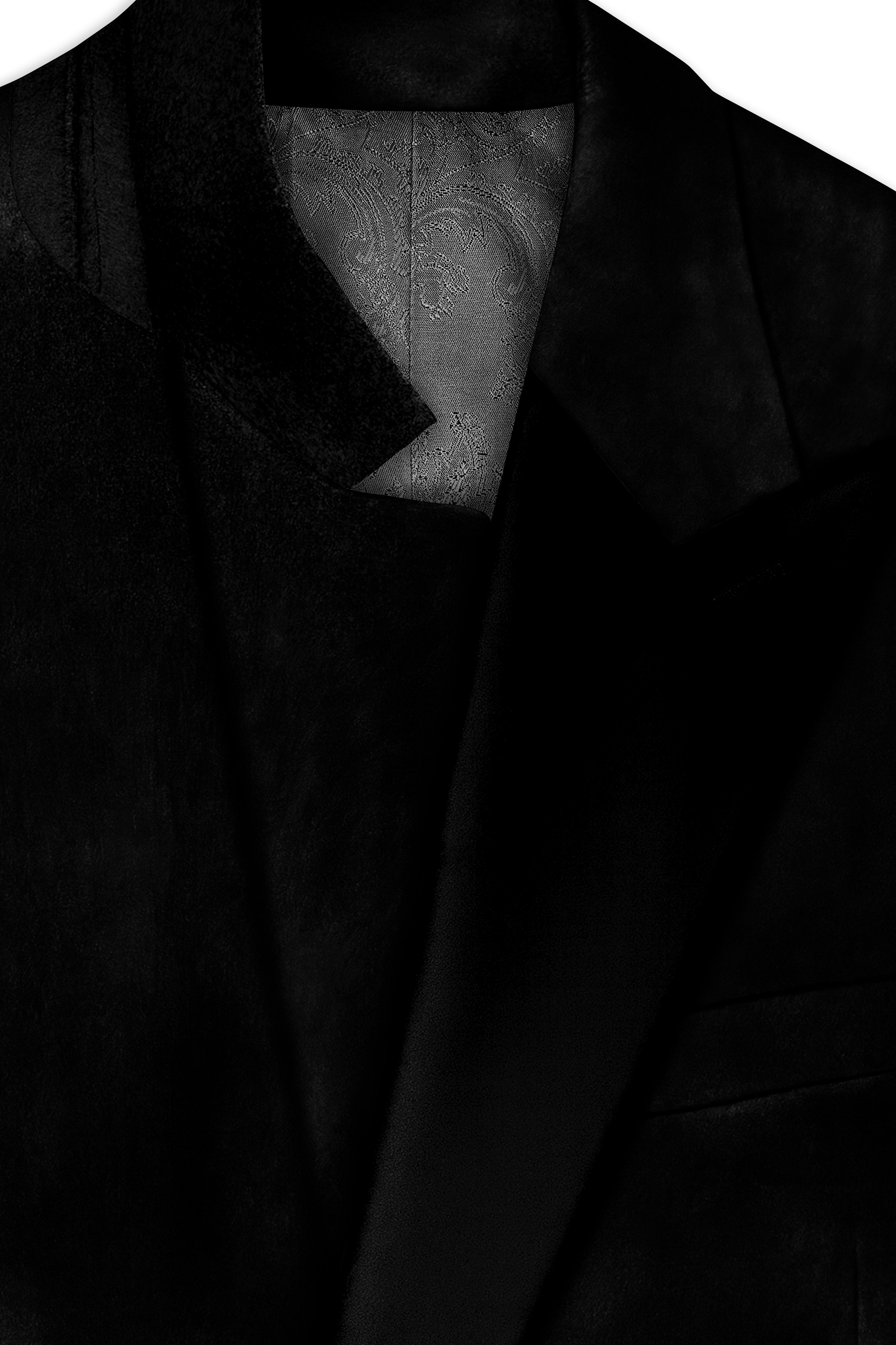 Jade Black Velvet Tuxedo Suit