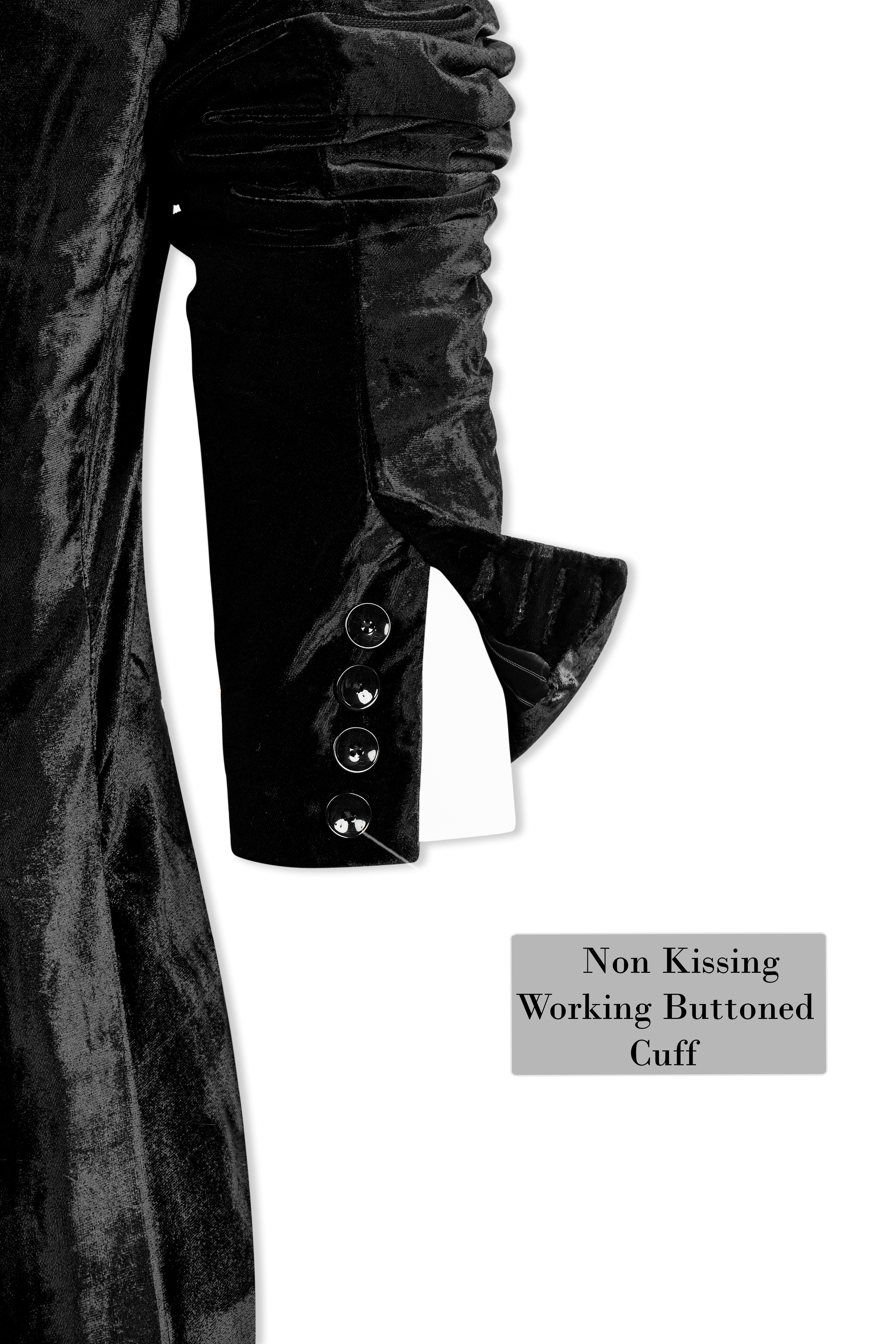 Jade Black Velvet Tuxedo Suit