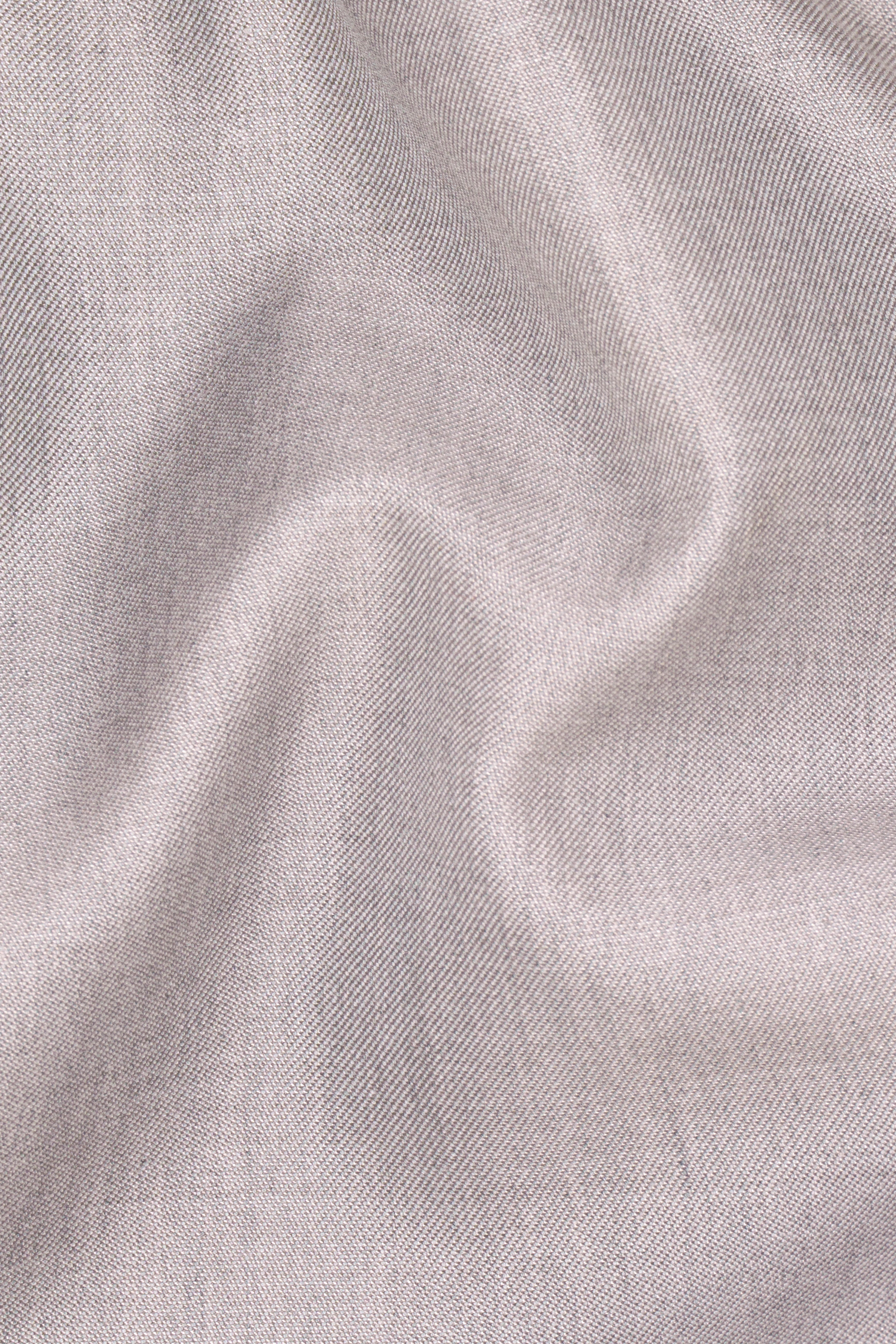 Clamshell Cream Wool Rich Bandhgala Suit