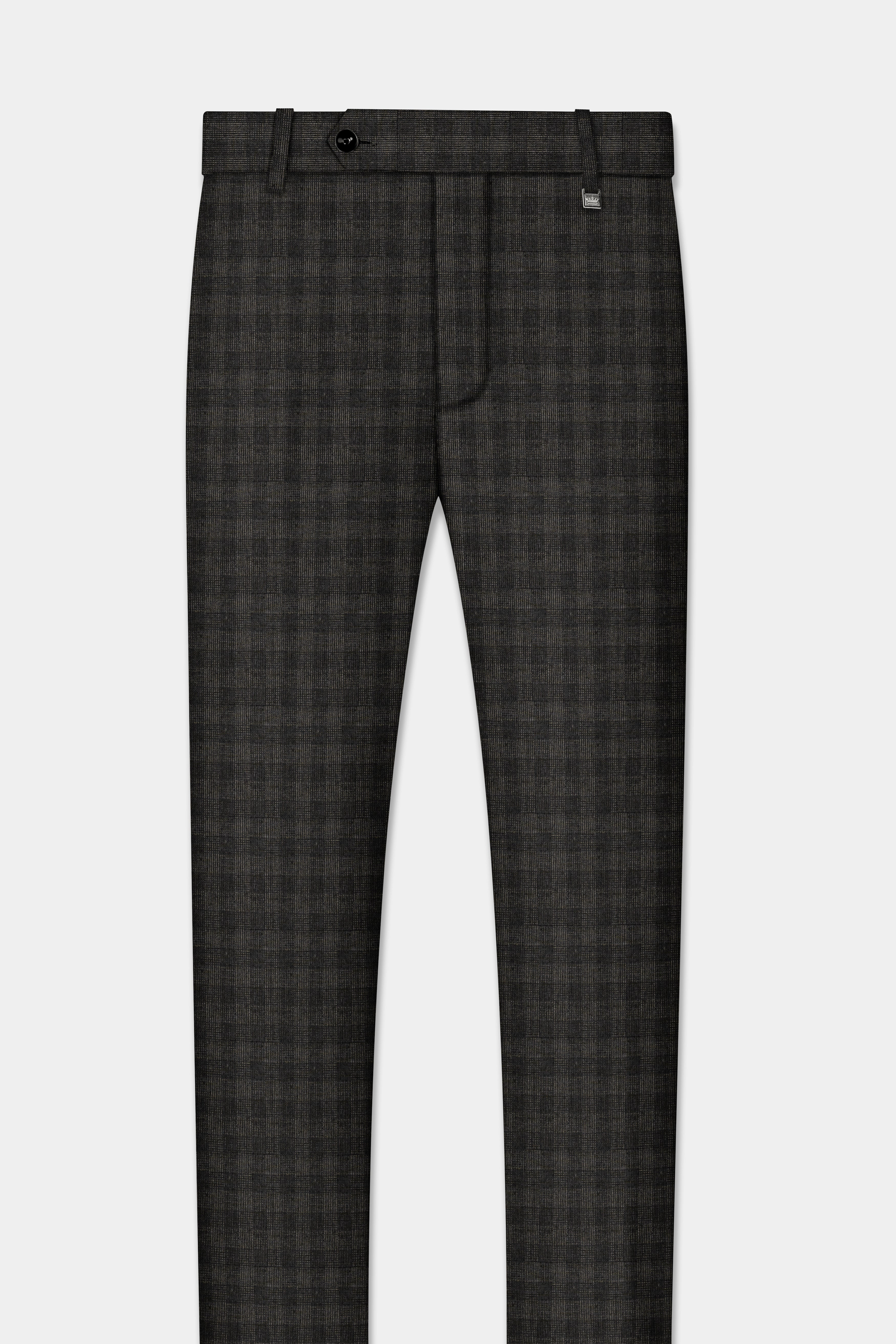 Thunder Gray Plaid Wool Rich Suit