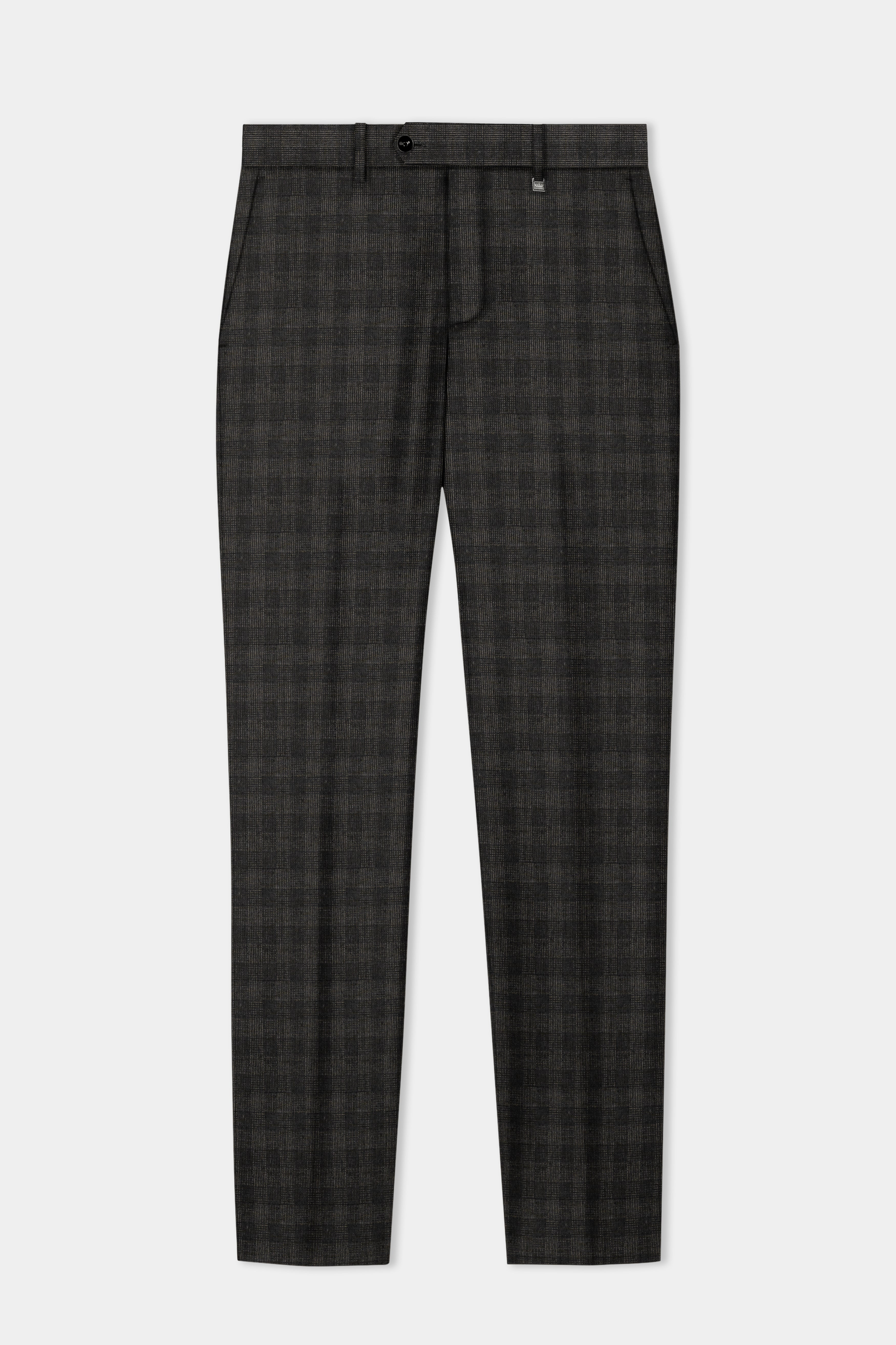 Thunder Gray Plaid Wool Rich Suit