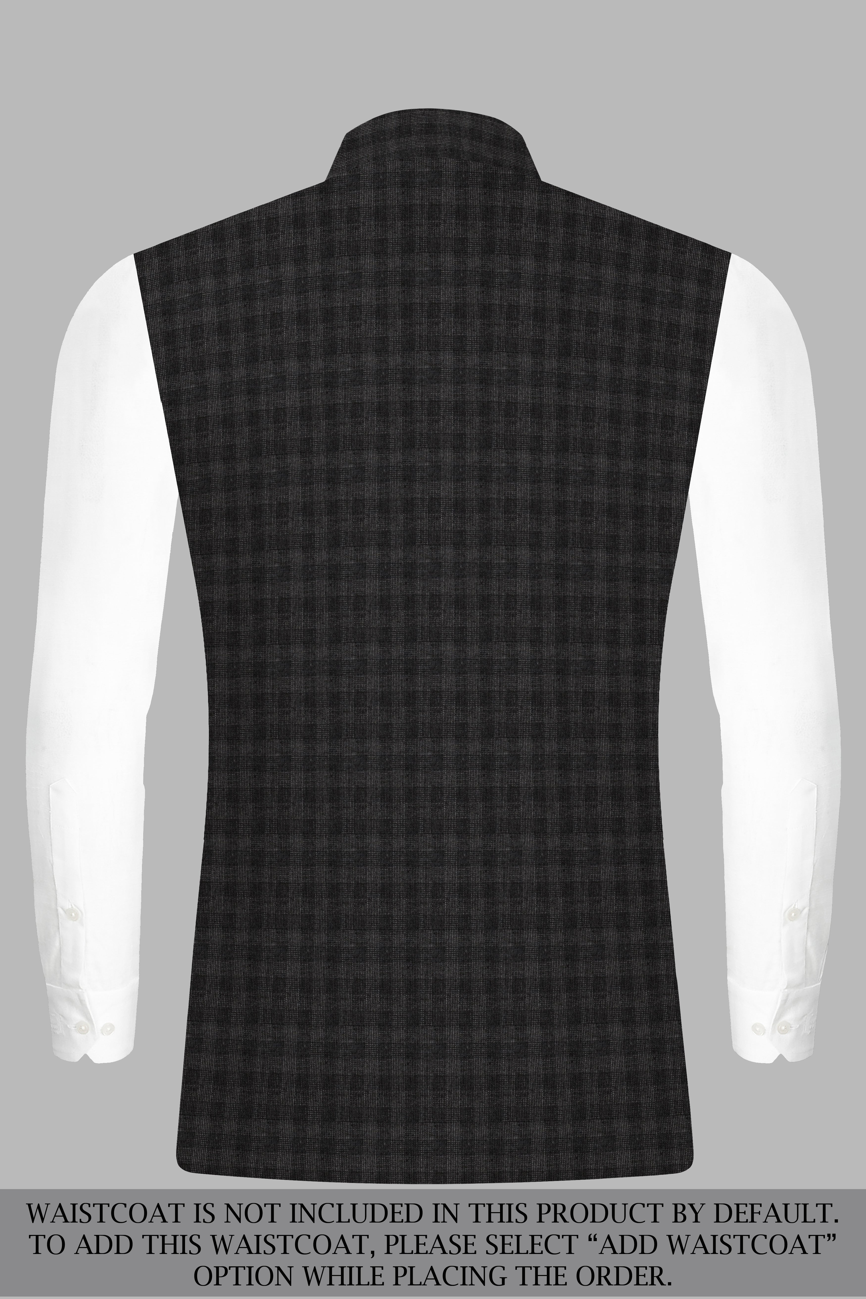 Thunder Gray Plaid Wool Rich Suit