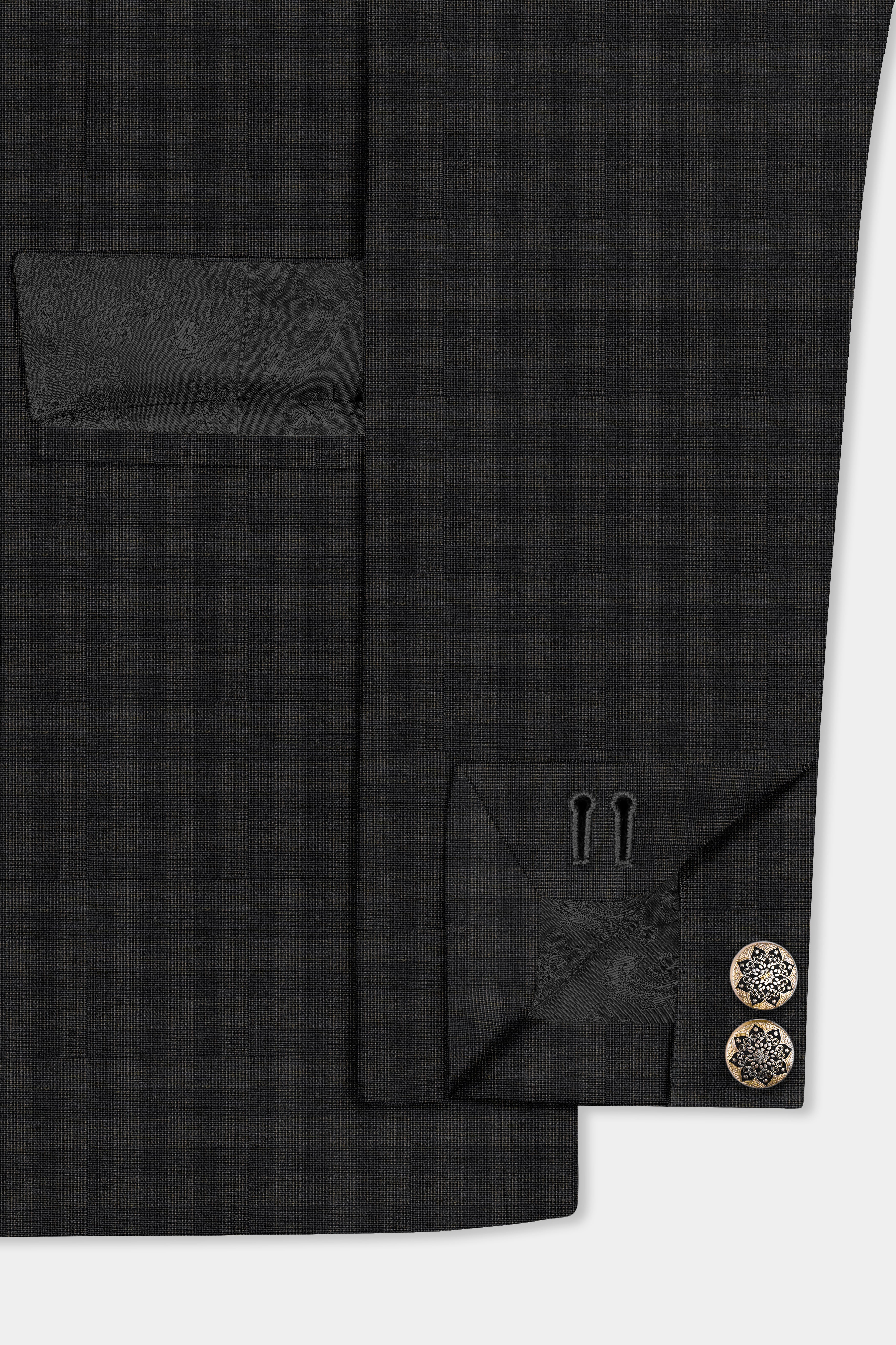 Thunder Gray Plaid Wool Rich Suit