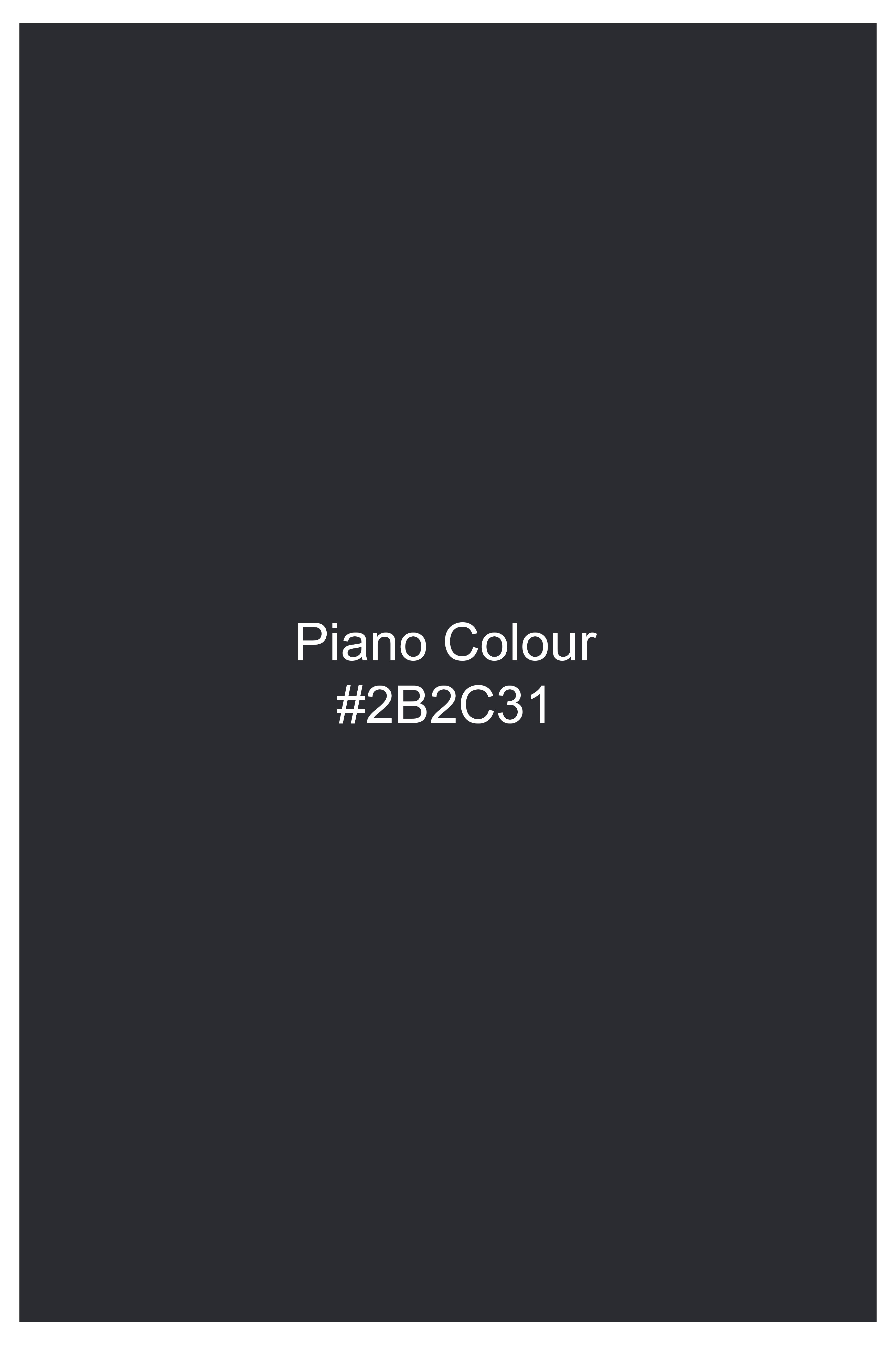 Piano Gray Wool Blend Single Breasted Suit
