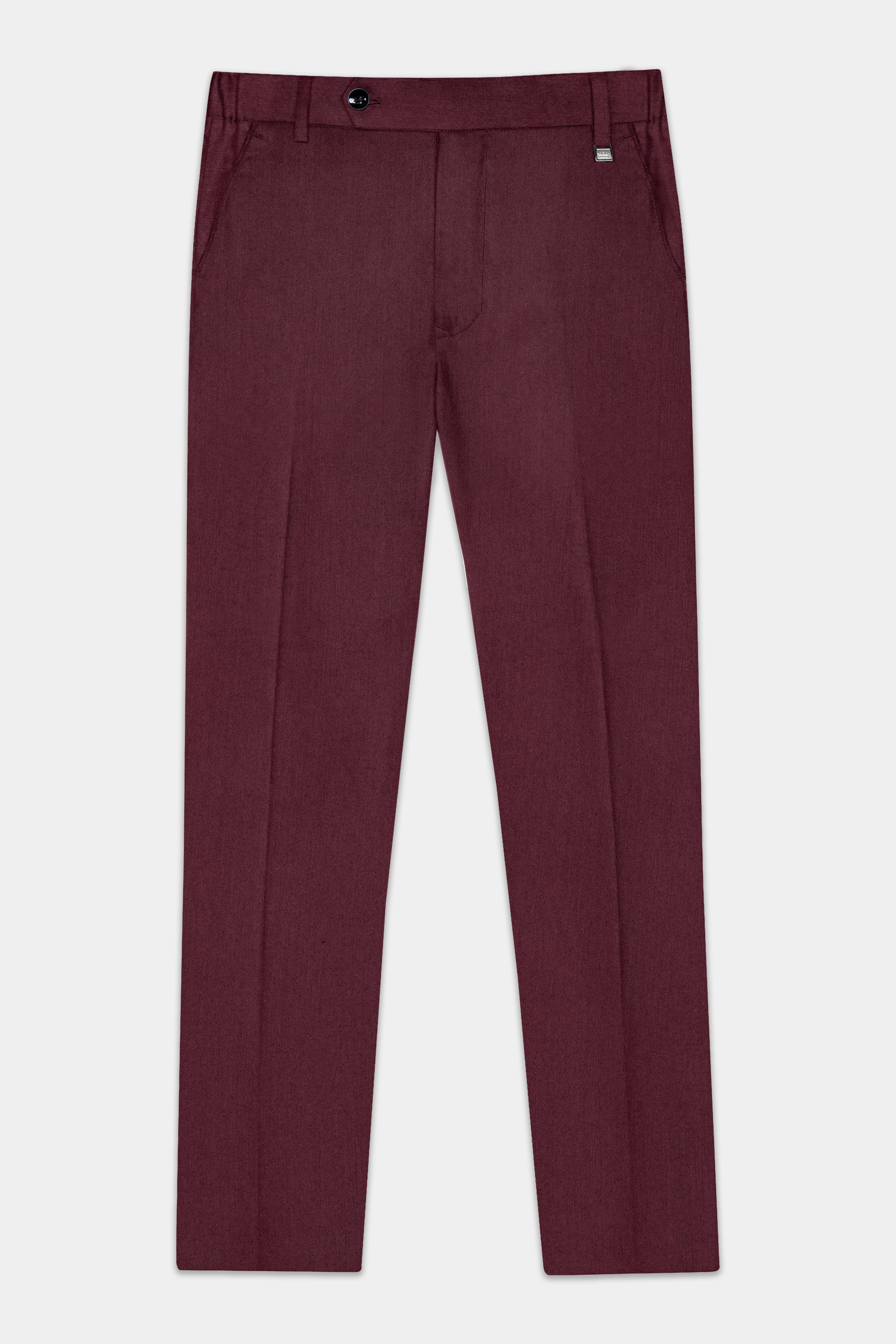 Tamarind Maroon Wool Blend Single Breasted Suit