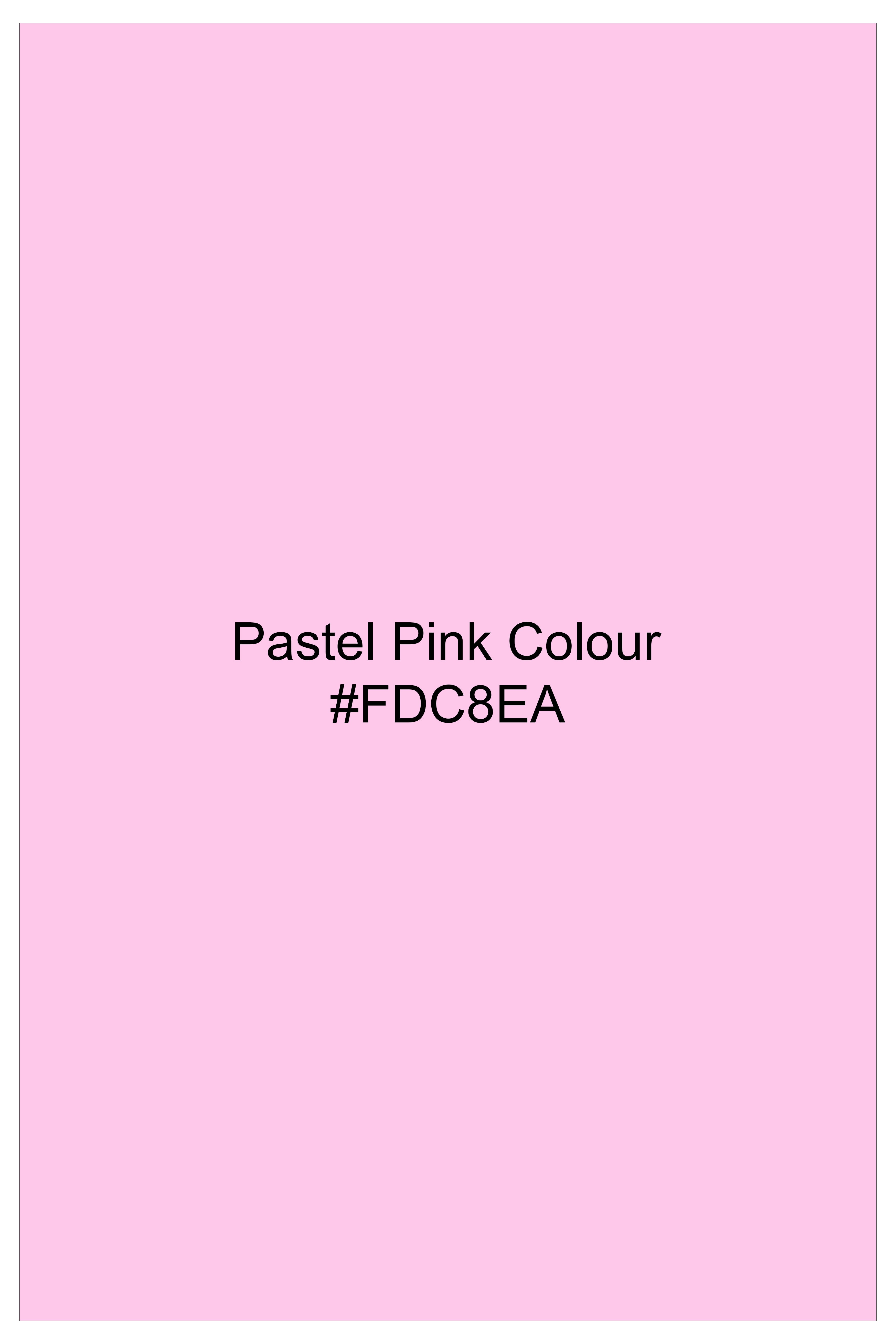 Rosé Reverie-Pestel Pink Solid Wool Rich Bandhgala Slight Stretch Blazer