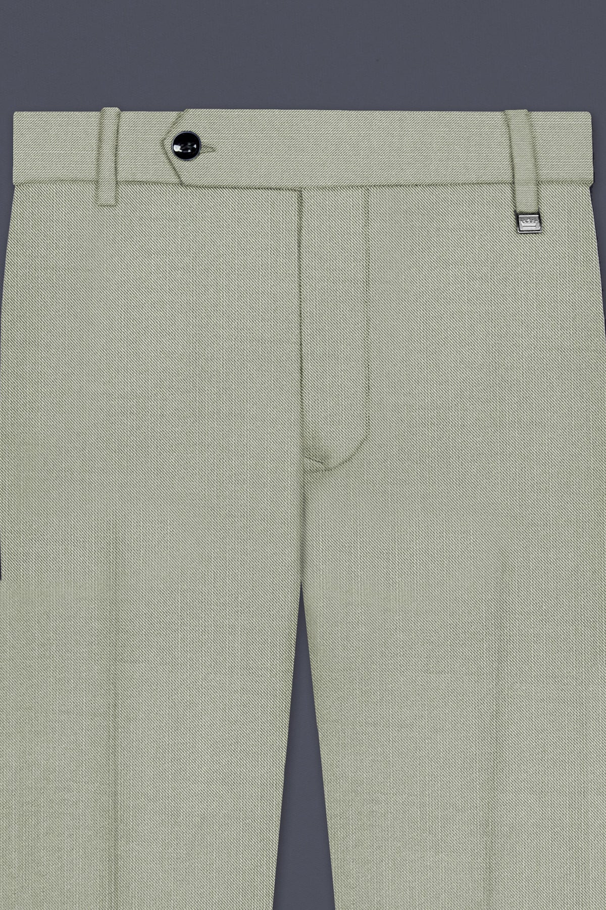 Lichen-Norway Green Solid Wool Rich Double Breasted Slight Stretch Suit