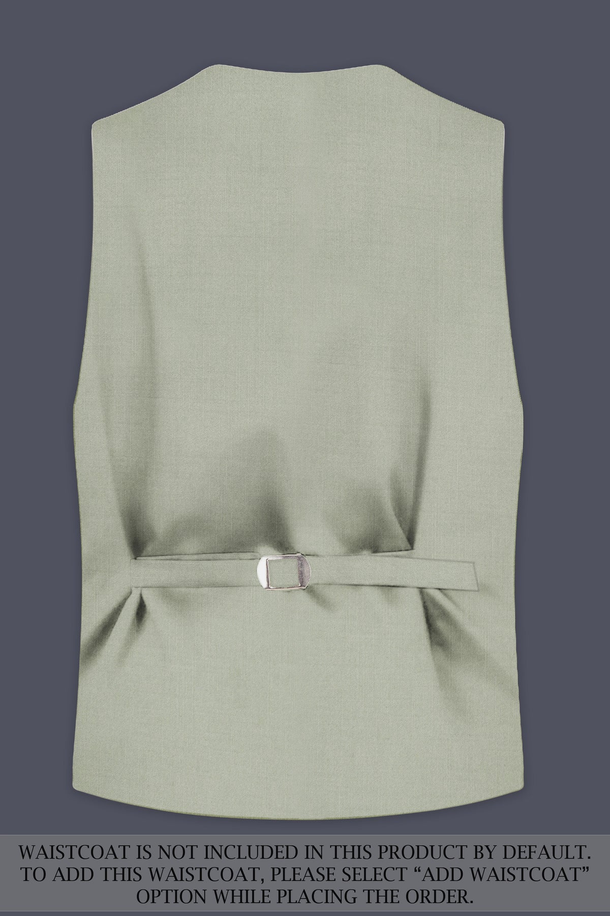 Lichen-Norway Green Solid Wool Rich Double Breasted Slight Stretch Suit