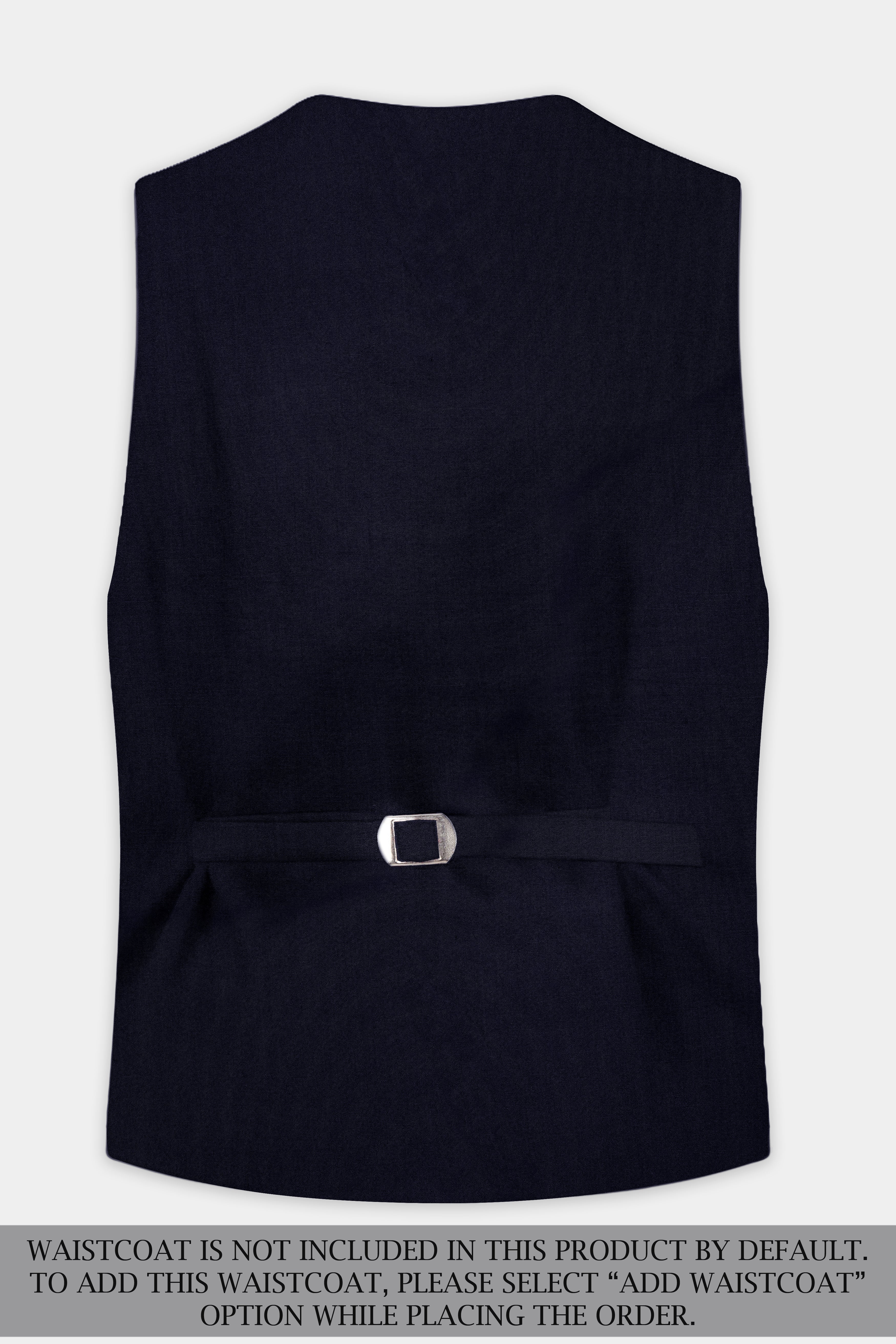 Vulcan Blue Solid Wool Rich Single Breasted Suit