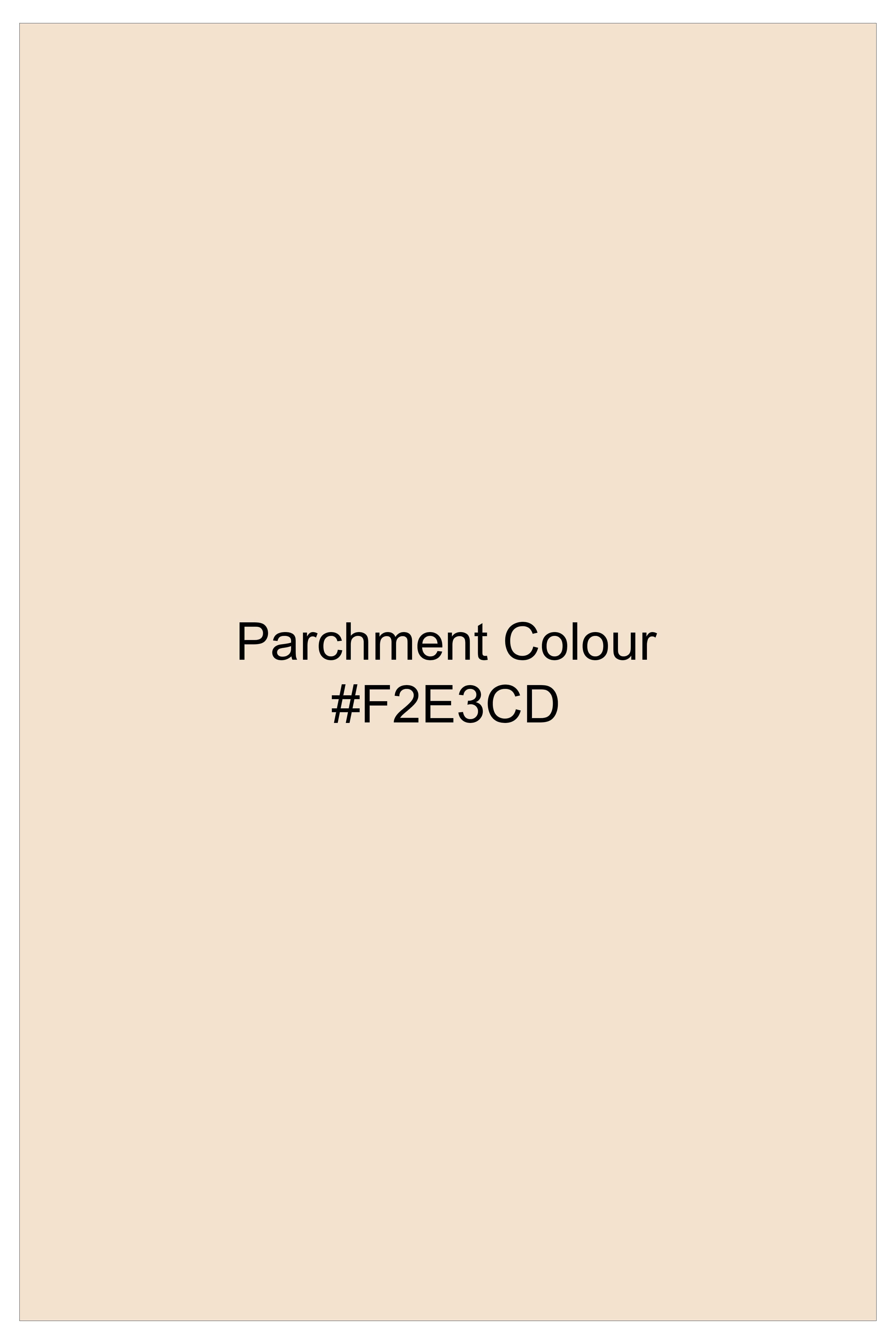 Biscotti-Parchment Cream Solid Wool Rich Single Breasted Stretchable traveler Suit