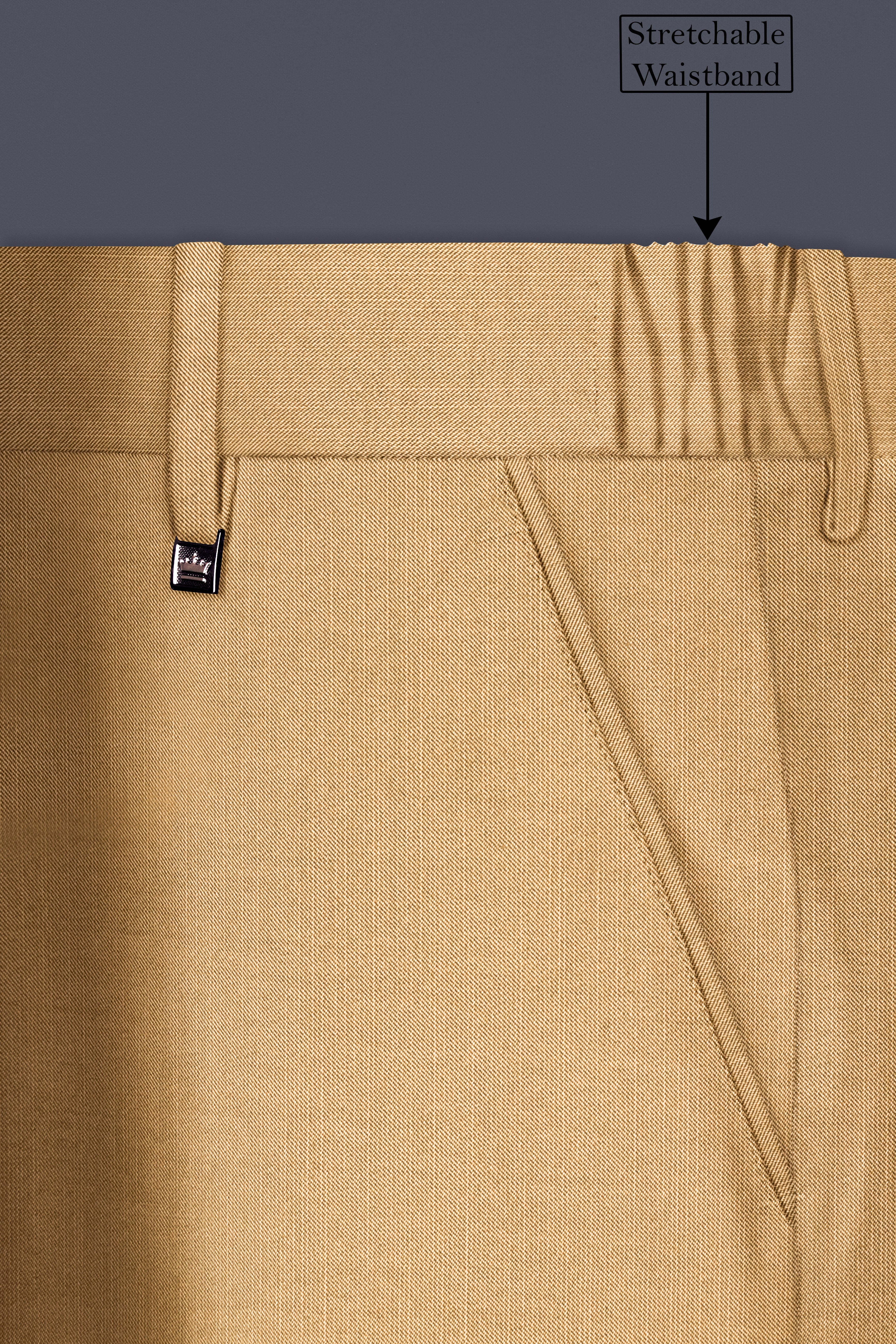 Sepia-Twine Brown Solid Wool Rich Single Breasted Slight Stretch Suit