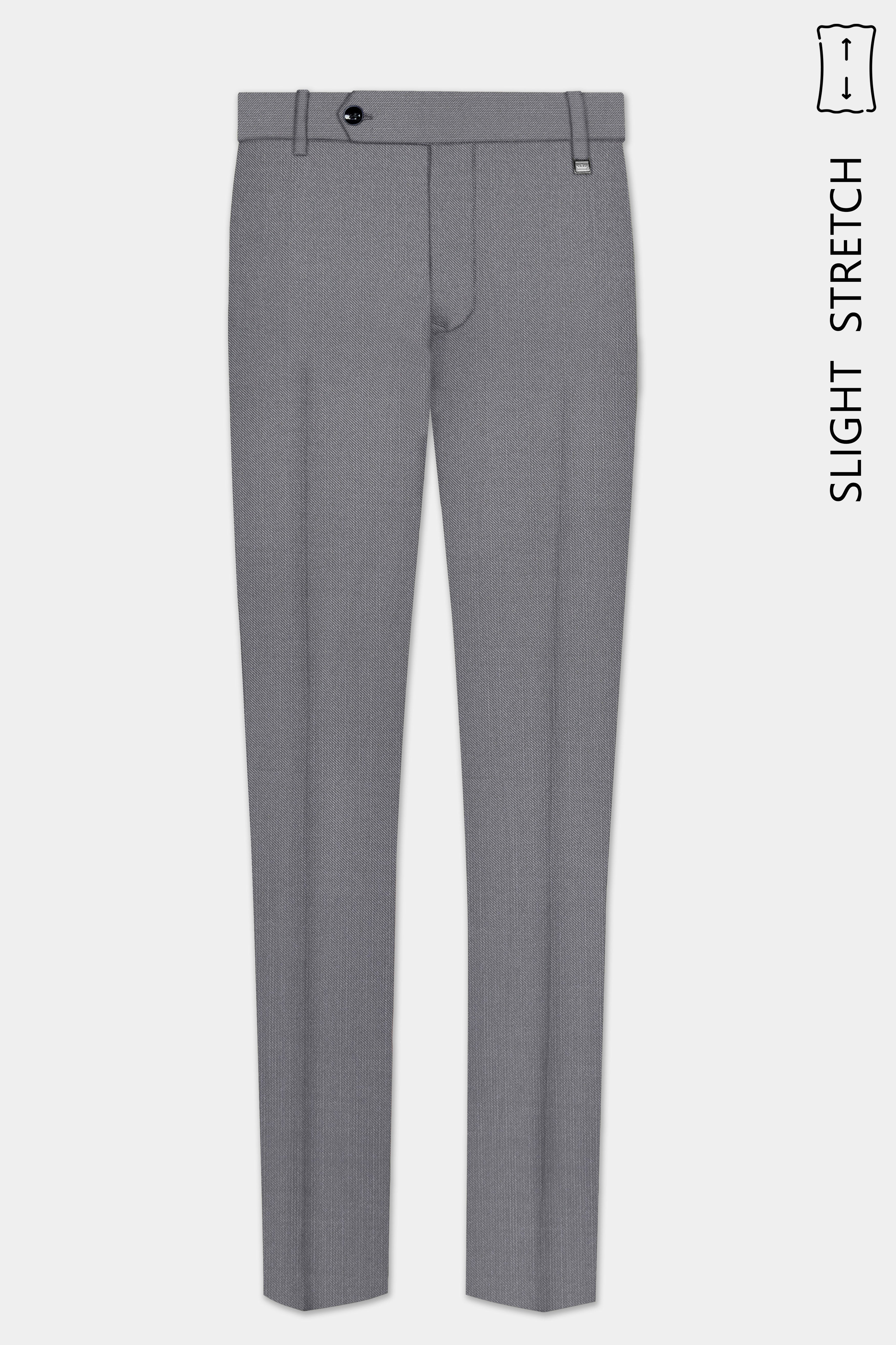 Dorian-Friar Gray Solid Wool Rich Double Breasted Slight Stretch Suit