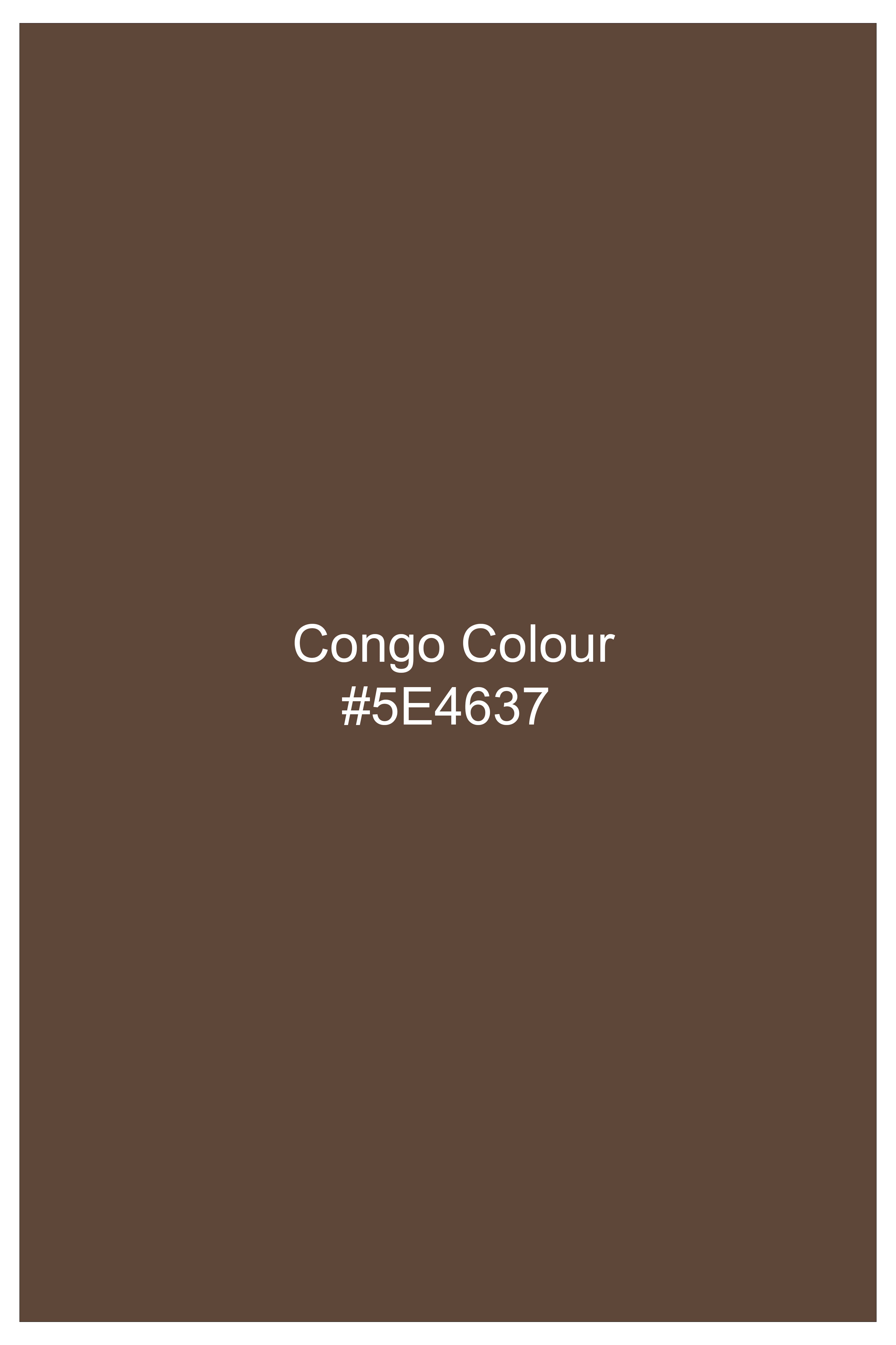 Cango Brown Plaid Wool Rich Single Breasted Suit