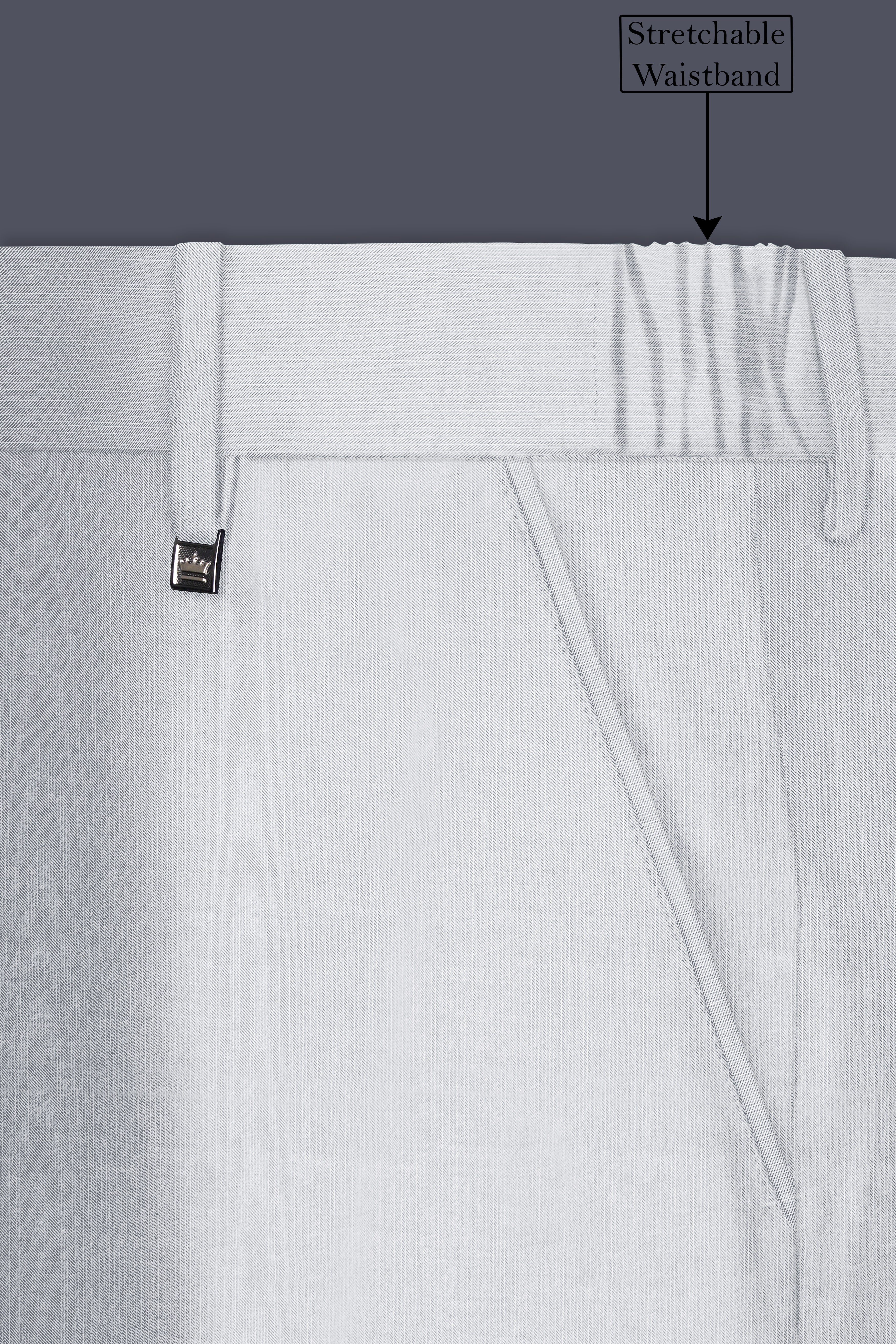 Granite-Alto Gray Wool Rich Tuxedo Slight Stretch Suit