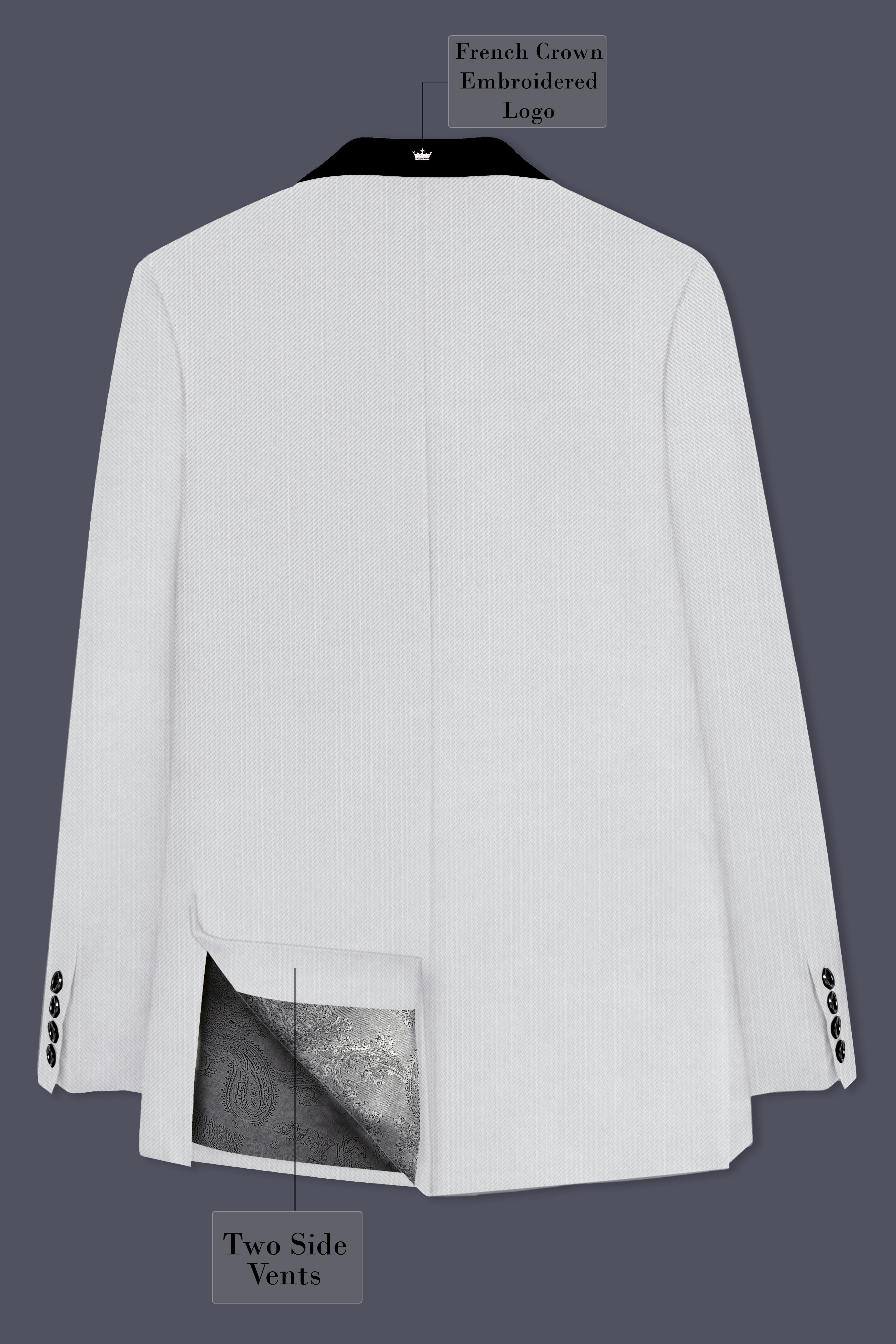 Granite-Alto Gray Wool Rich Tuxedo Slight Stretch Suit