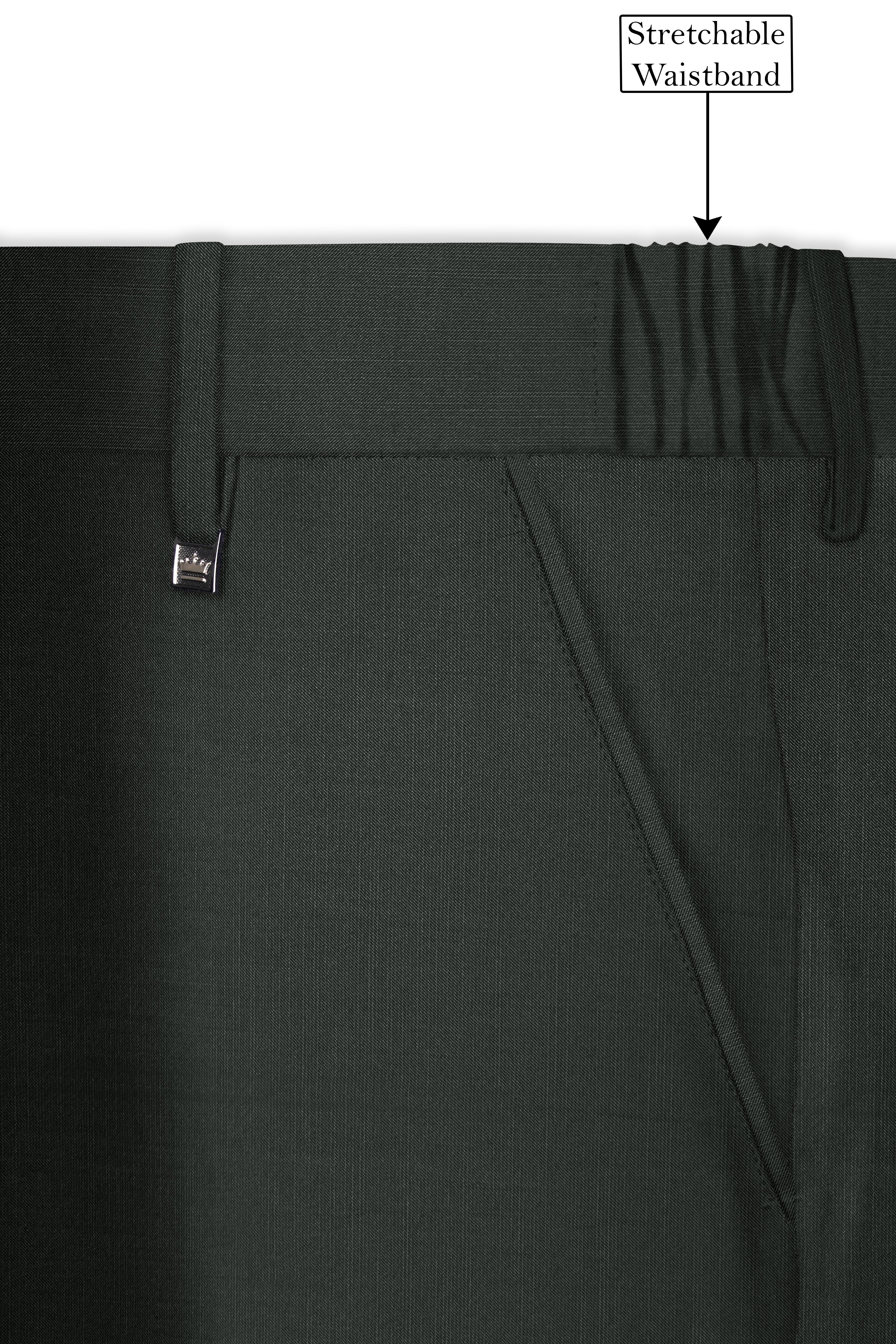Shafton-Mine Shaft Green Wool Rich Tuxedo Slight Stretch Suit