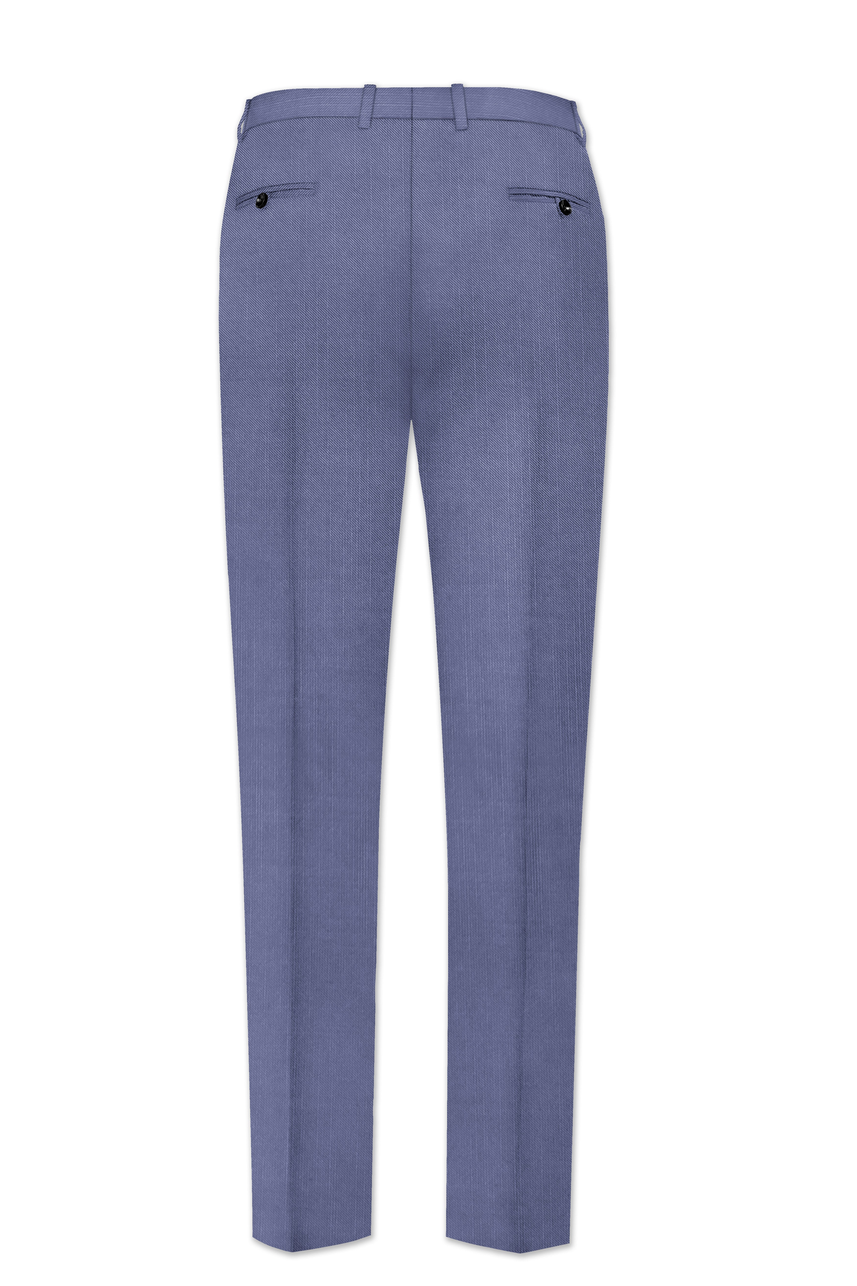 Zenith-Comet Blue Wool Rich Tuxedo Stretchable Traveler Suit