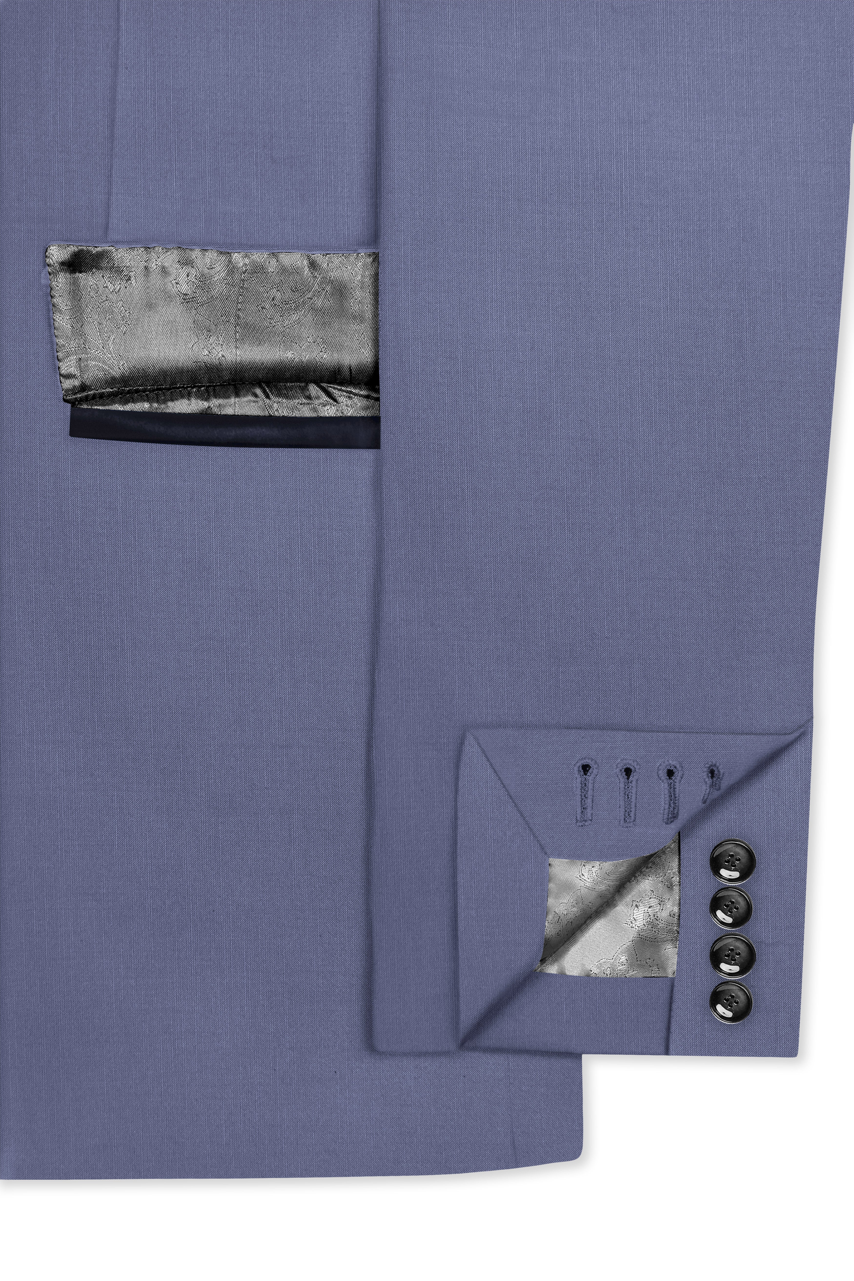 Zenith-Comet Gray Wool Rich Tuxedo Slight Stretch Suit