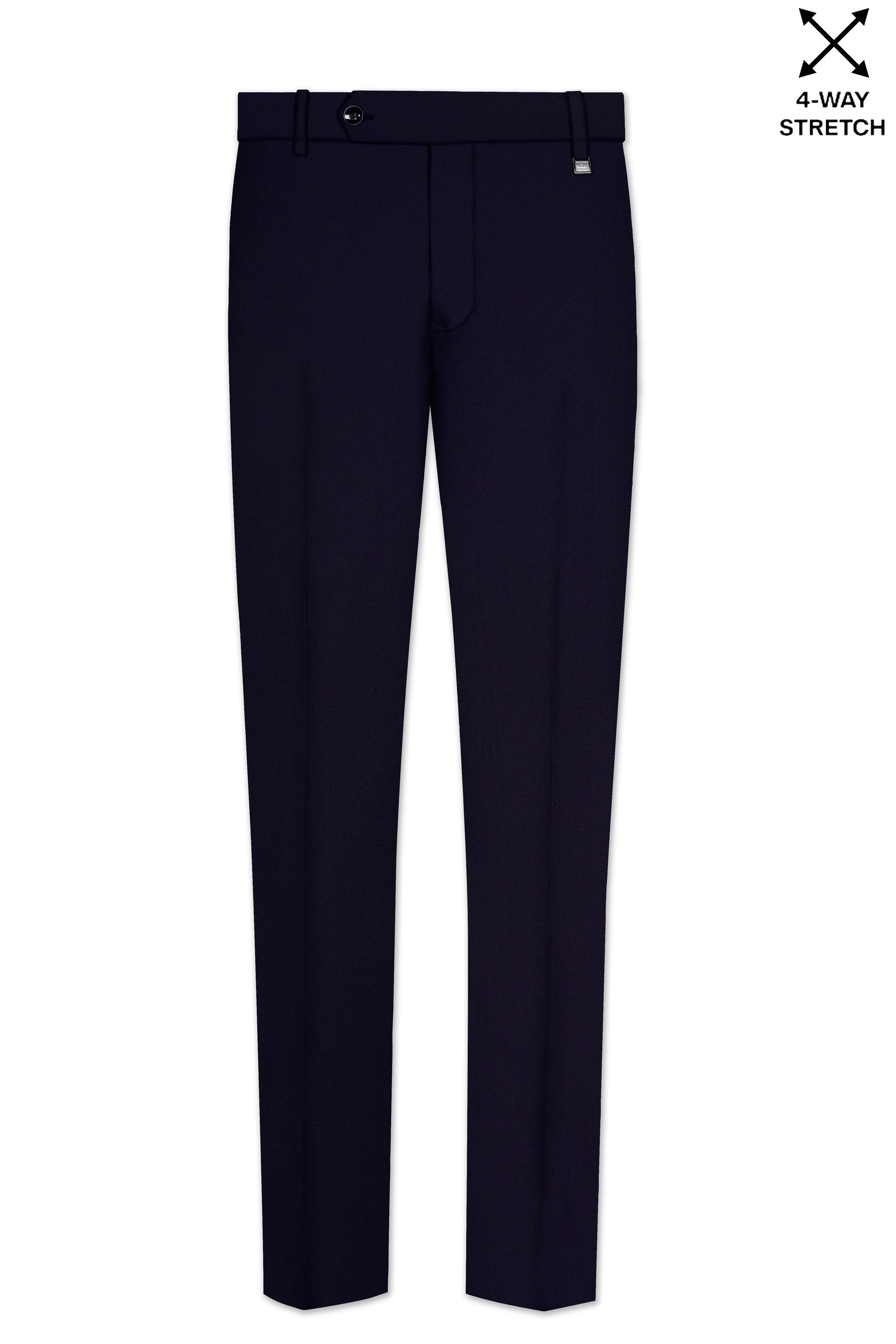 Vistaro-Korean Blue (The Best Blue We Have) Wool Rich Double Breasted Stretchable traveler Suit