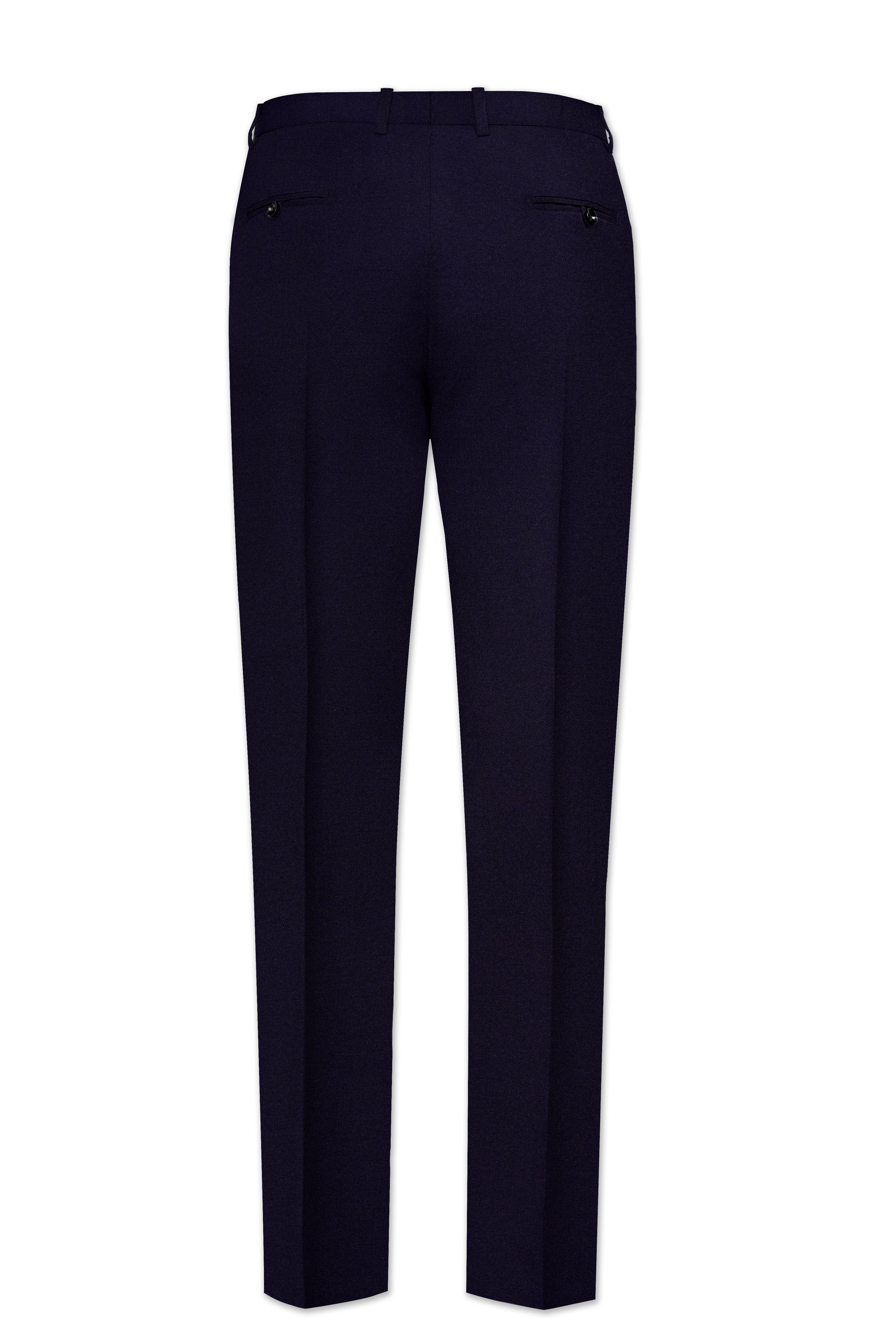 Vistaro-Korean Blue (The Best Blue We Have) Wool Rich Double Breasted Stretchable traveler Suit