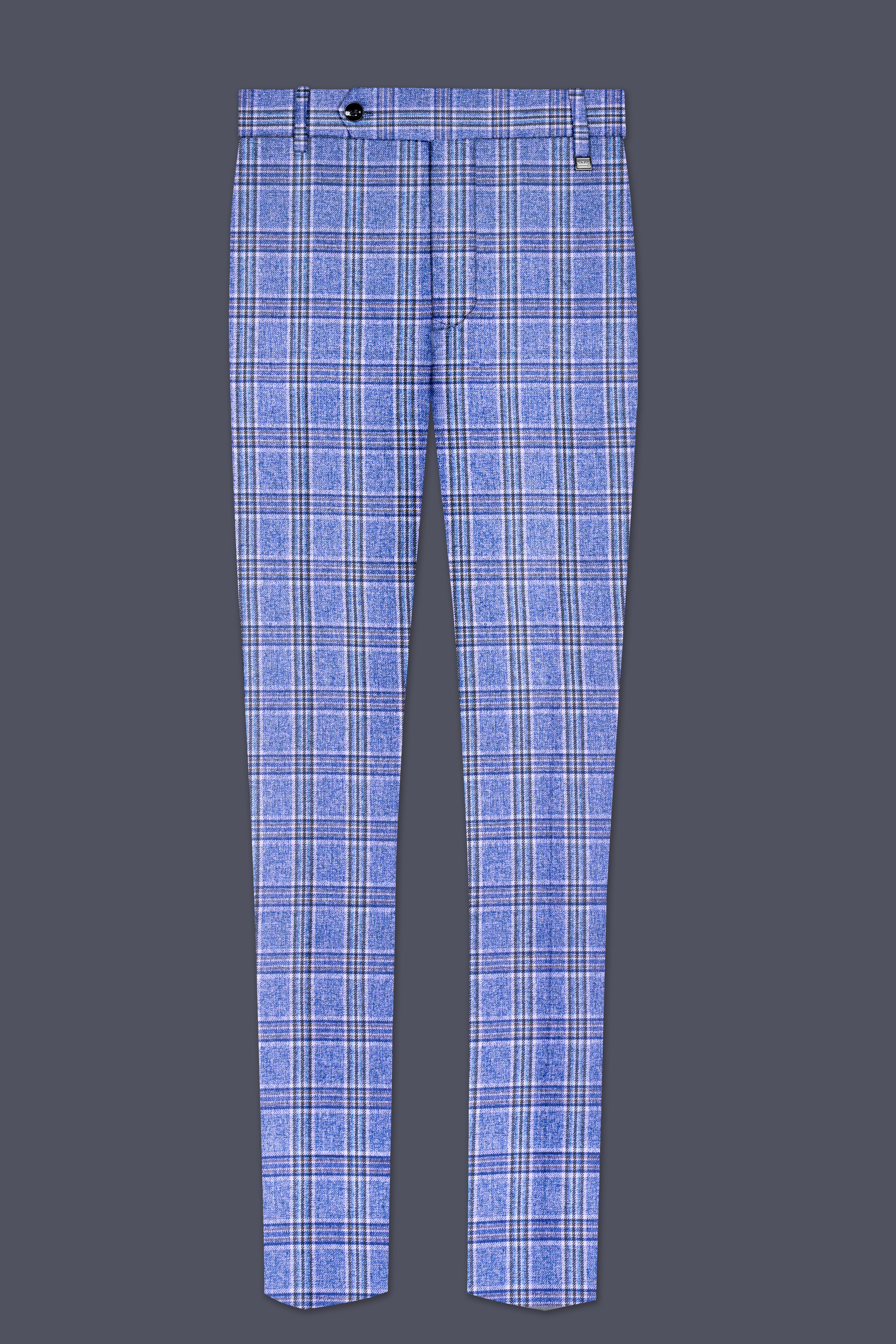 Ceriste-Bayoux Blue Plaid Wool Rich Single Breasted Suit
