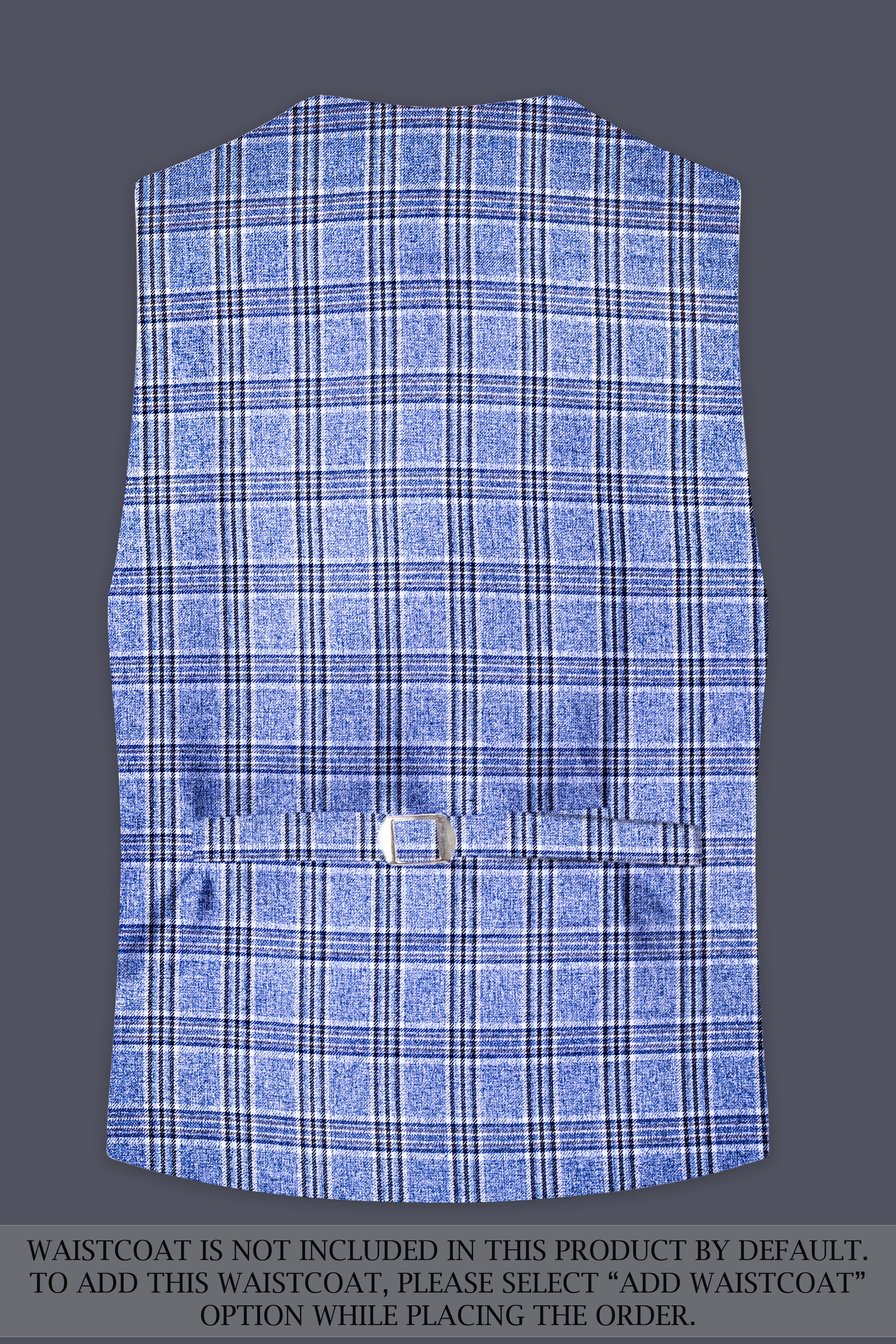 Ceriste-Bayoux Blue Plaid Wool Rich Single Breasted Suit