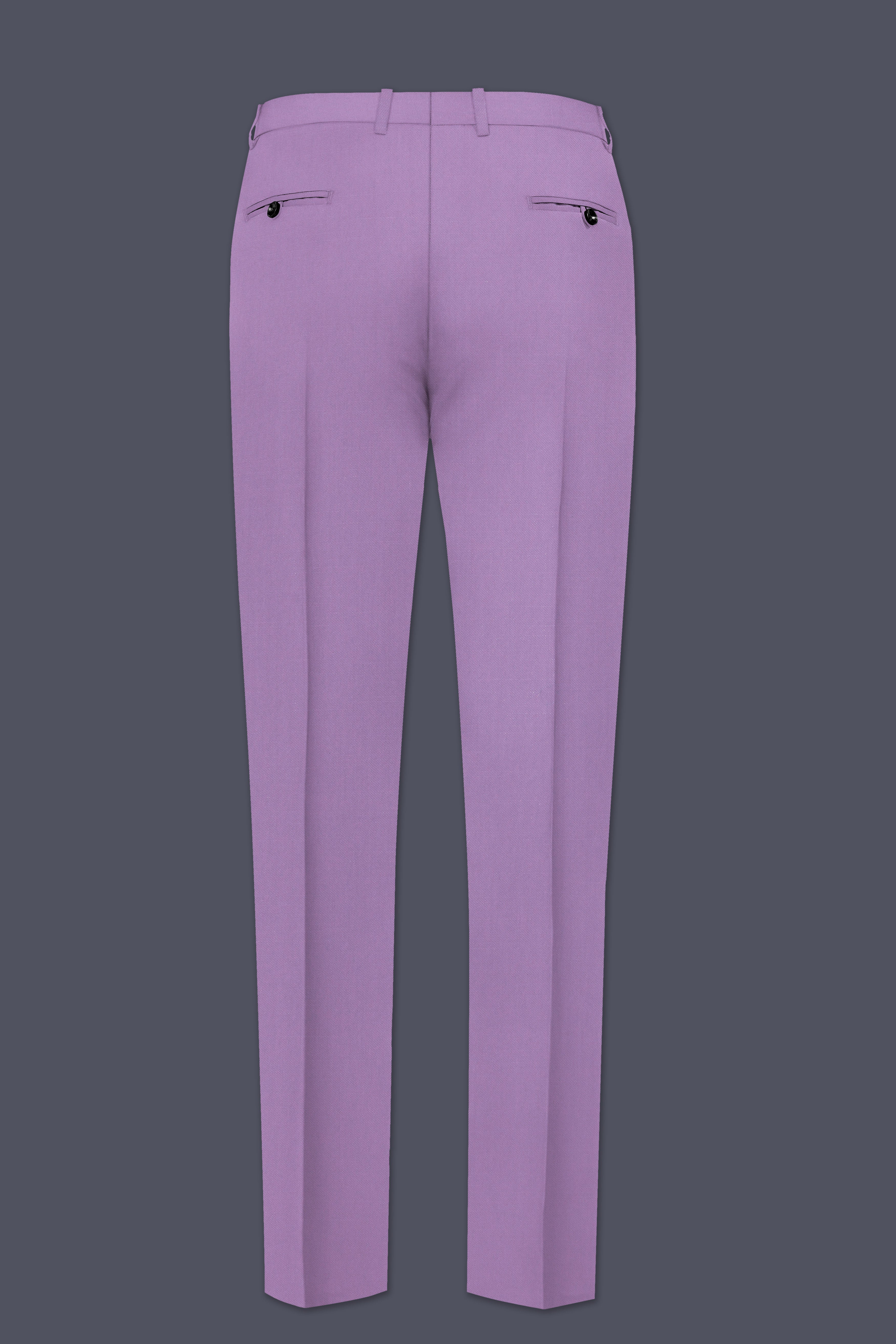 Roylen-Mountbatten Purple Wool Rich Tuxedo Stretchable Traveler Suit