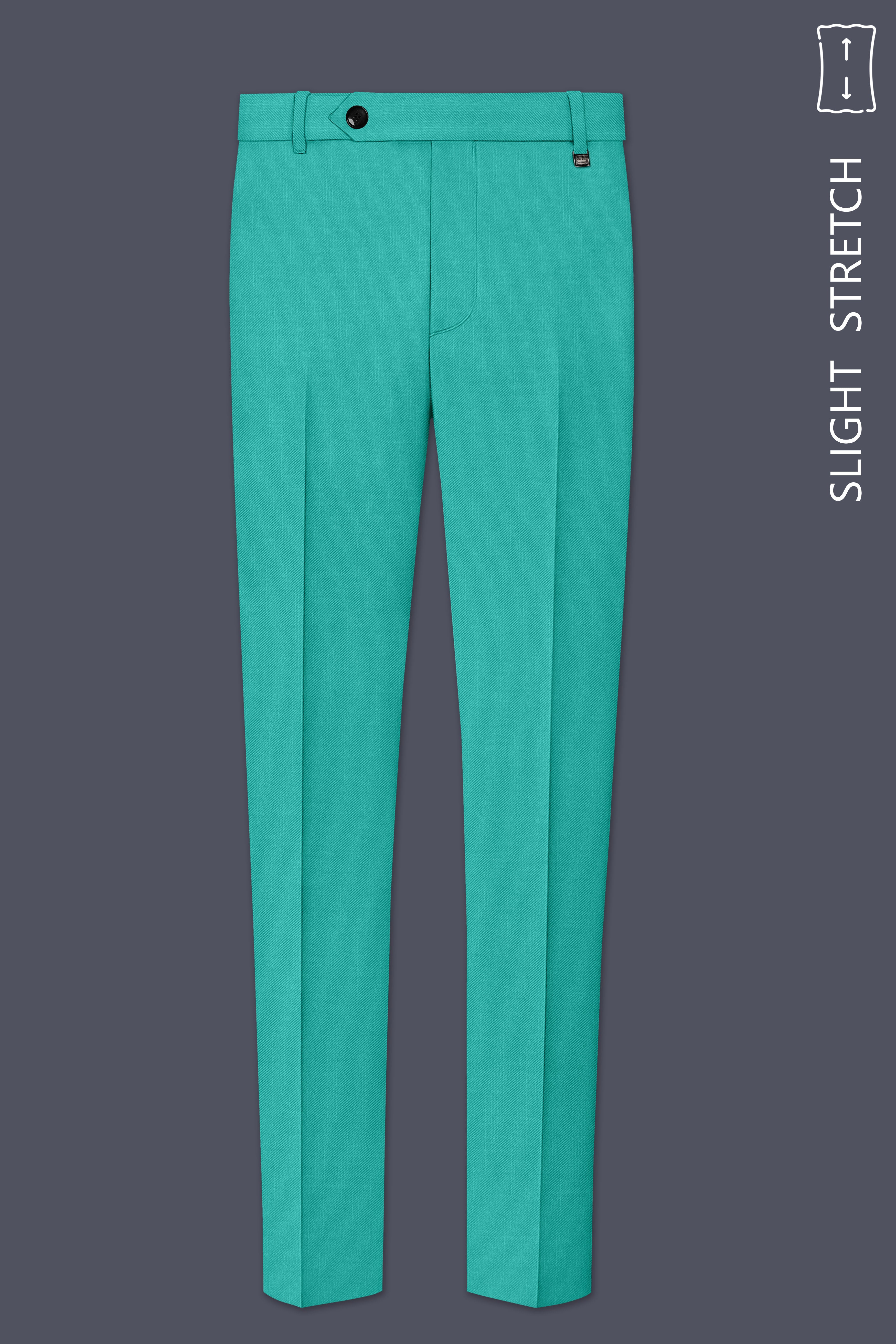 Aegir-Viking Blue Wool Rich Peak Lapel Tuxedo Slight Stretch Suit
