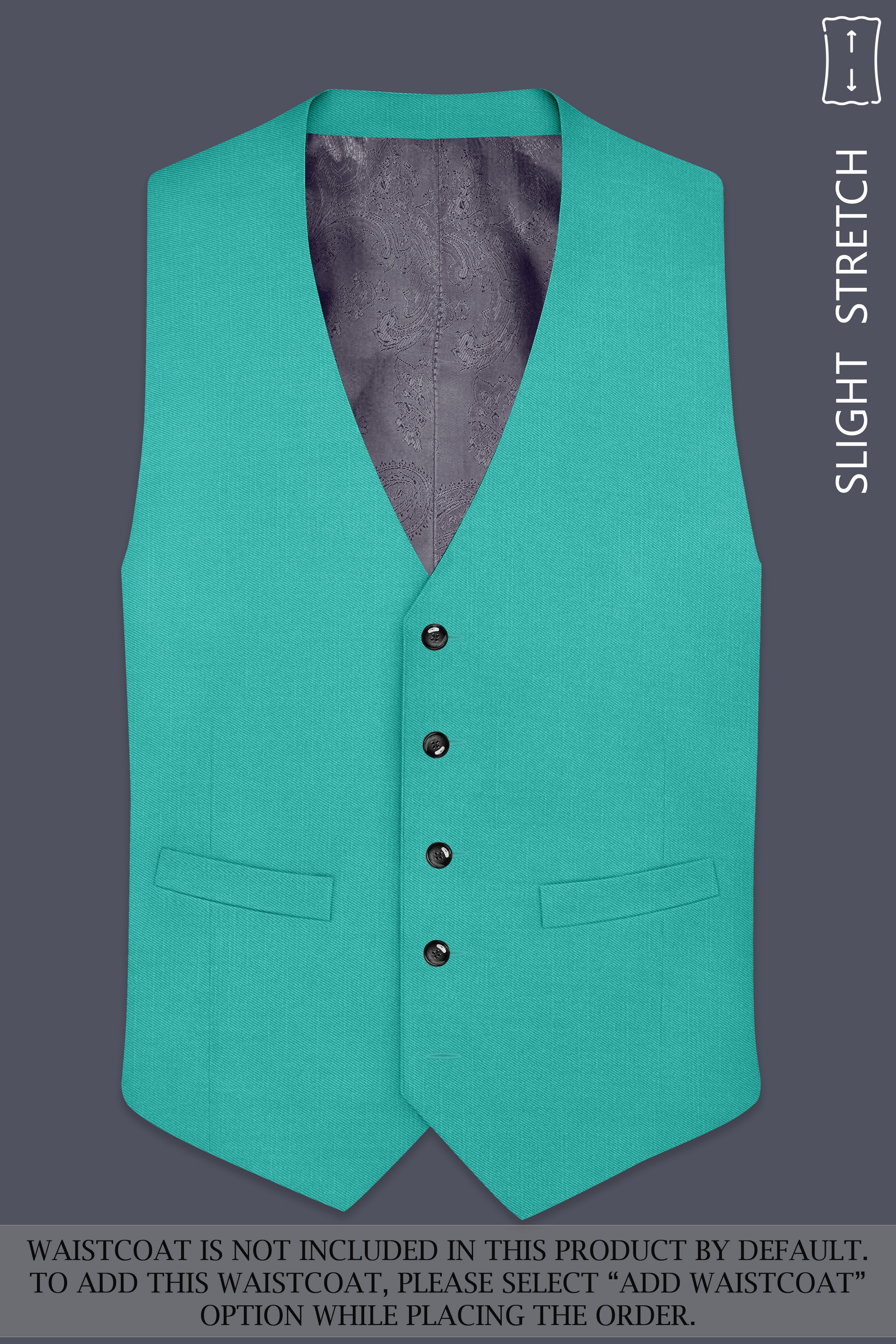 Aegir-Viking Blue Wool Rich Peak Lapel Tuxedo Slight Stretch Suit