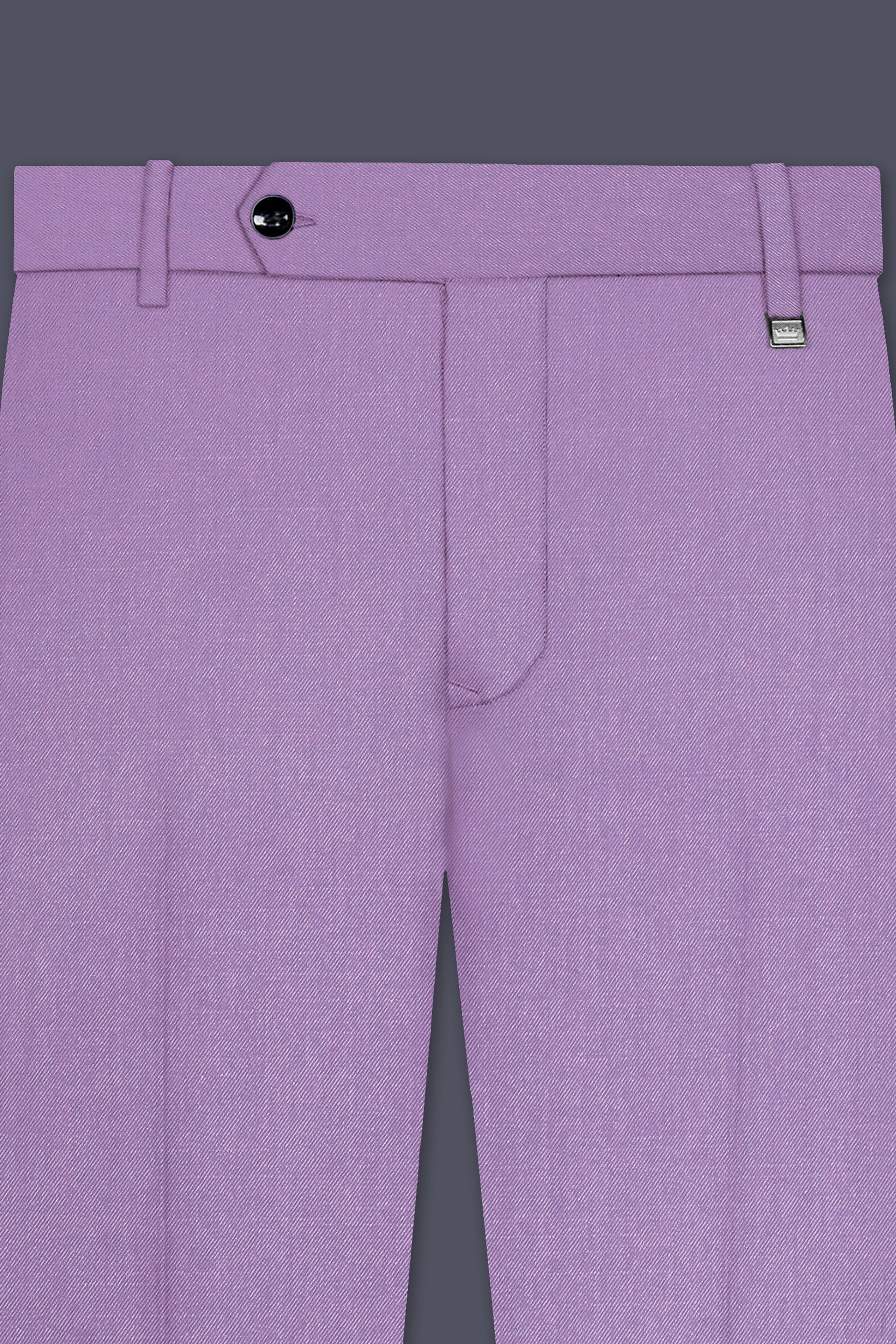 Roylen-Mountbatten Purple Wool Rich Peak Lapel Tuxedo Stretchable Traveler Suit