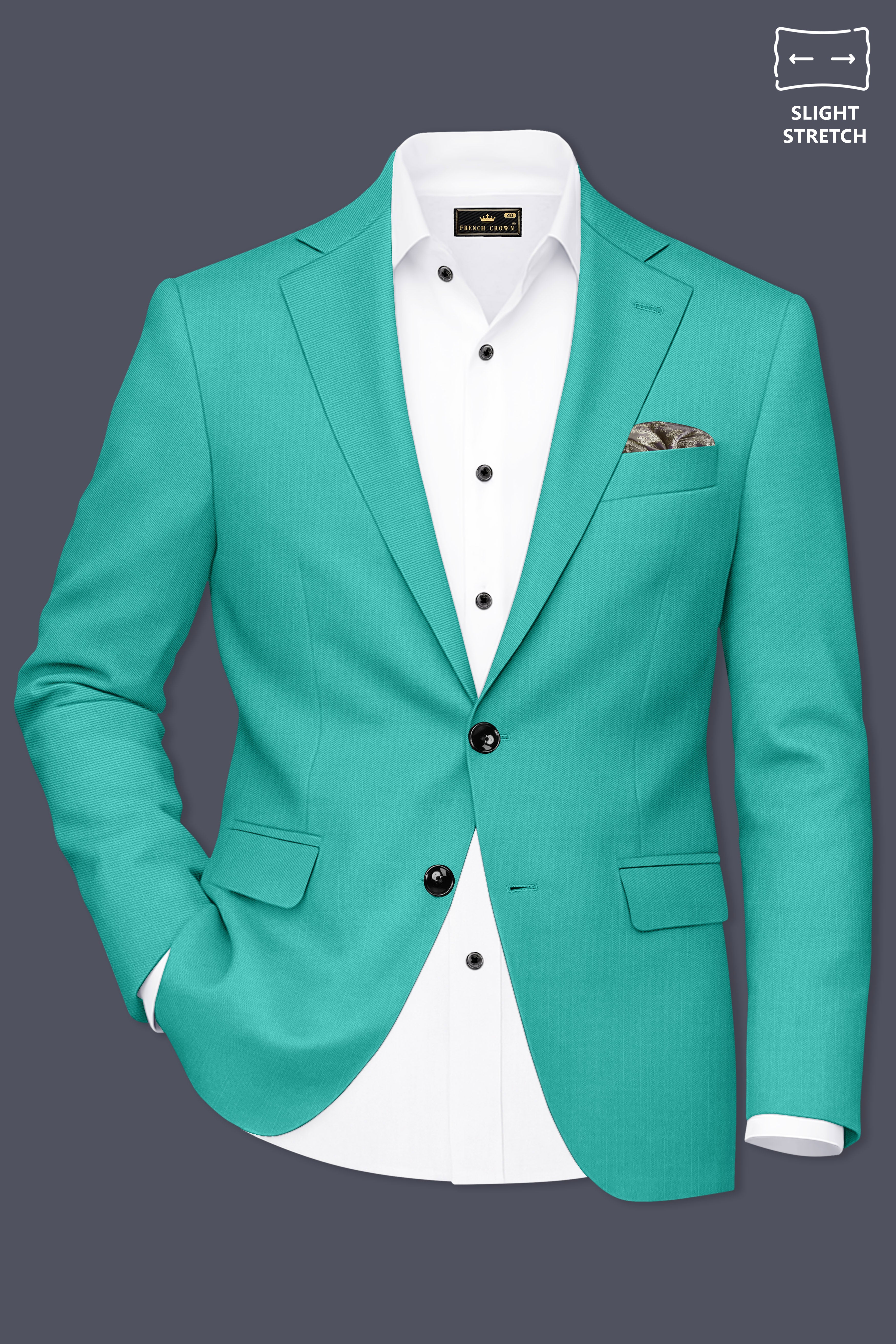Aegir-Viking Blue Wool Rich Single Breasted Slight Stretch Suit