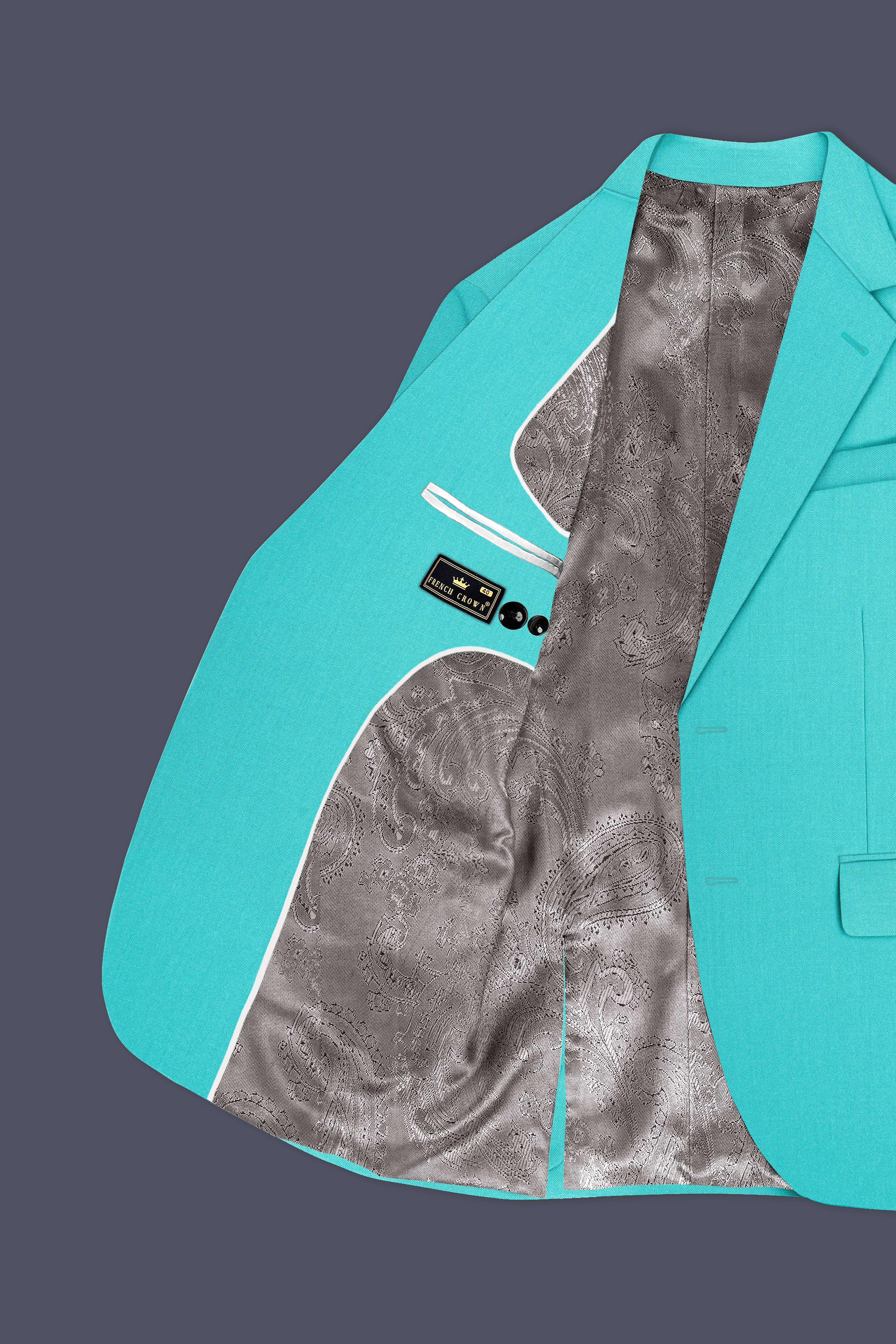 Aegir-Viking Blue Wool Rich Single Breasted Slight Stretch Suit