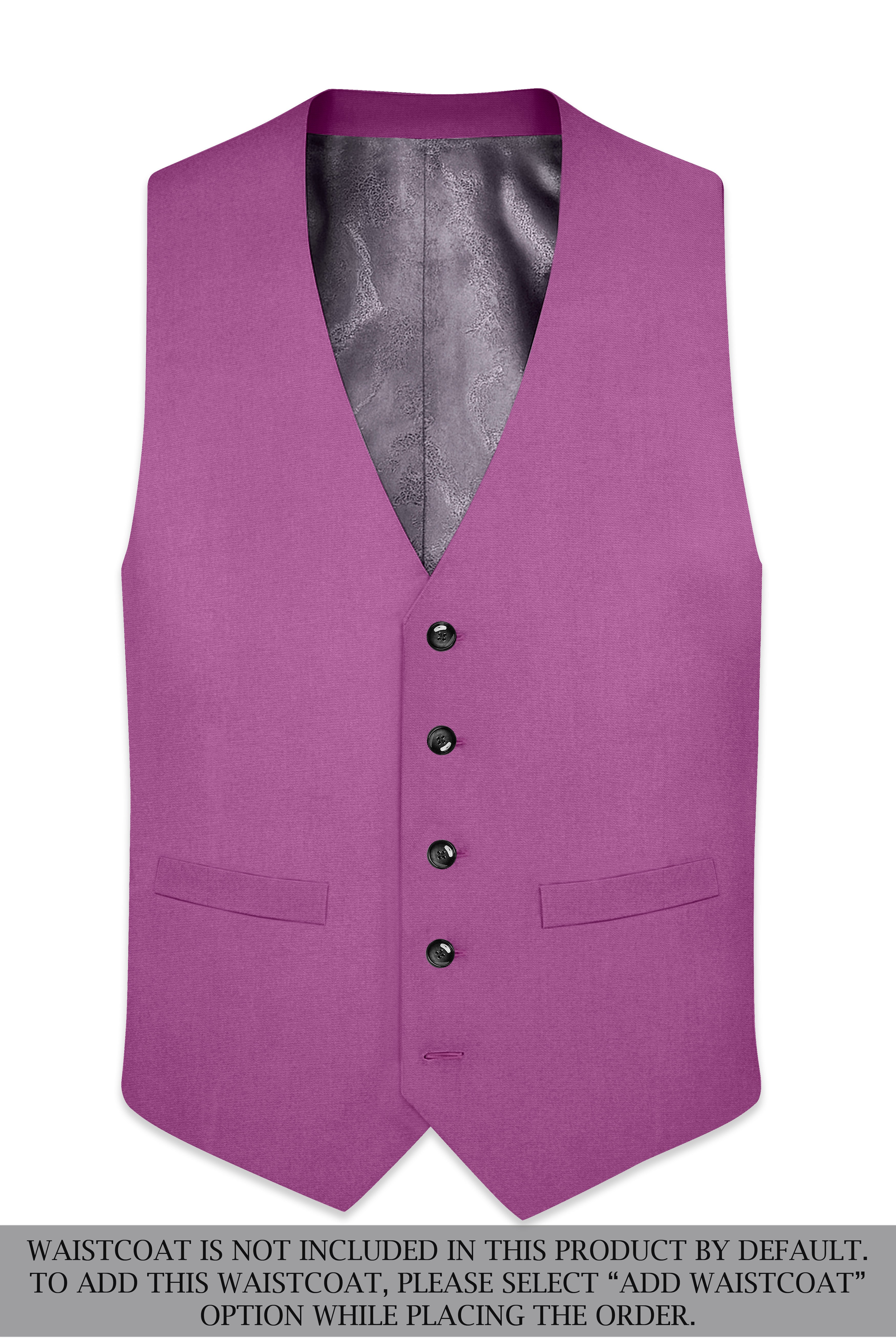Rosvoy-Trendy Pink Wool Rich Double Breasted Stretchable Traveler Suit