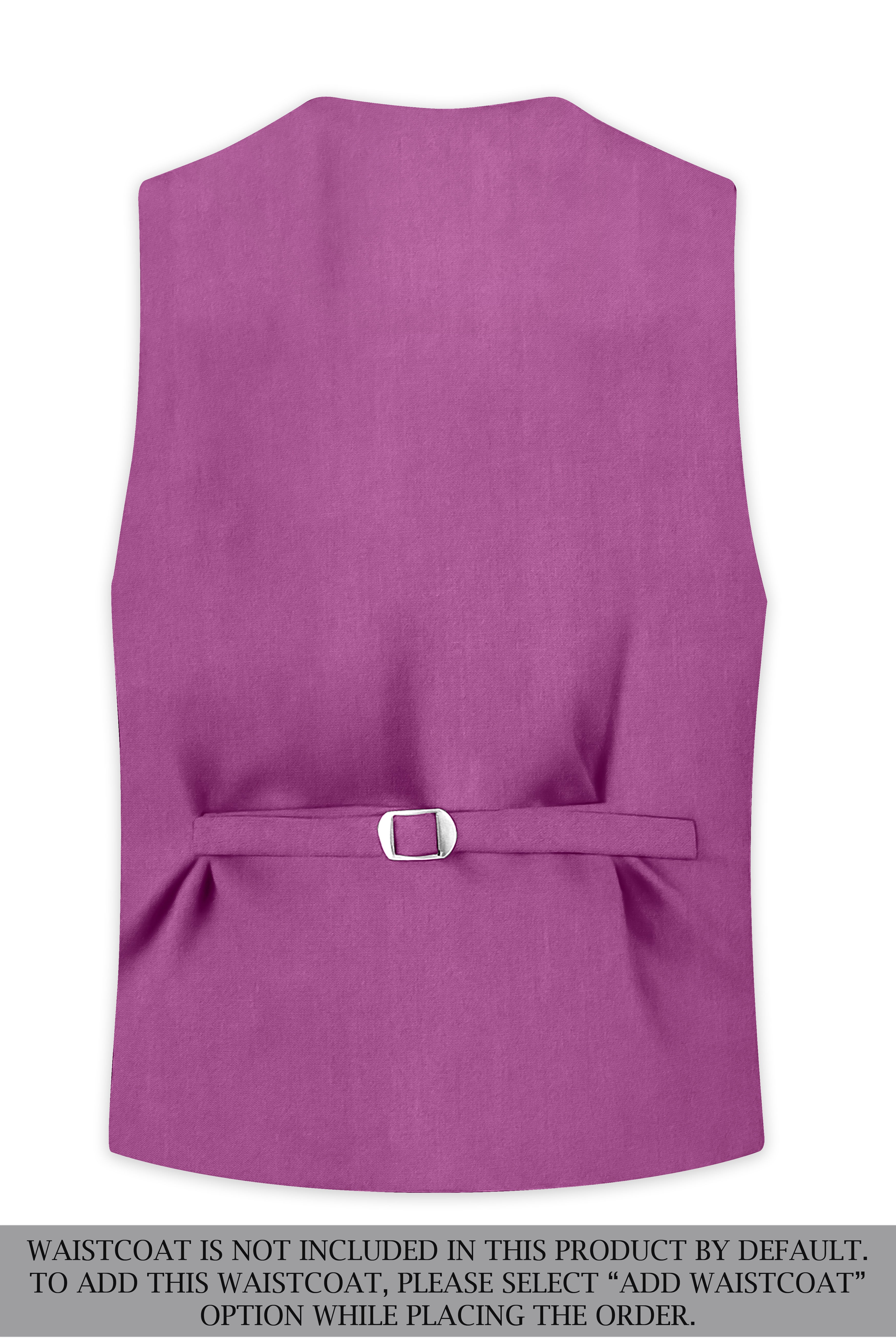 Rosvoy-Trendy Pink Wool Rich Double Breasted Stretchable Traveler Suit